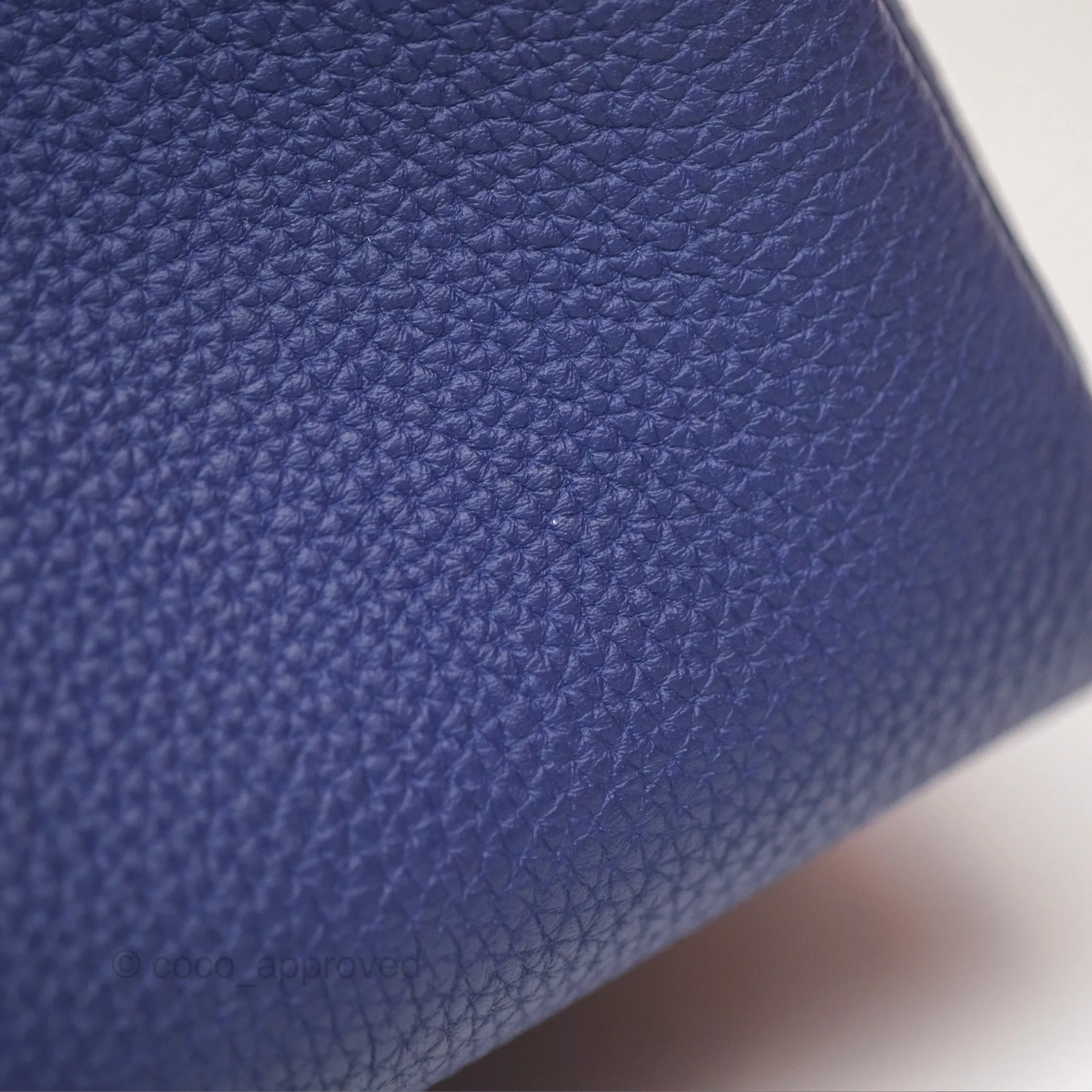 - DM/Email To Purchase - Herms Kelly 32 Retourne Touch Bleu Encre Croc TM Palladium Hardware