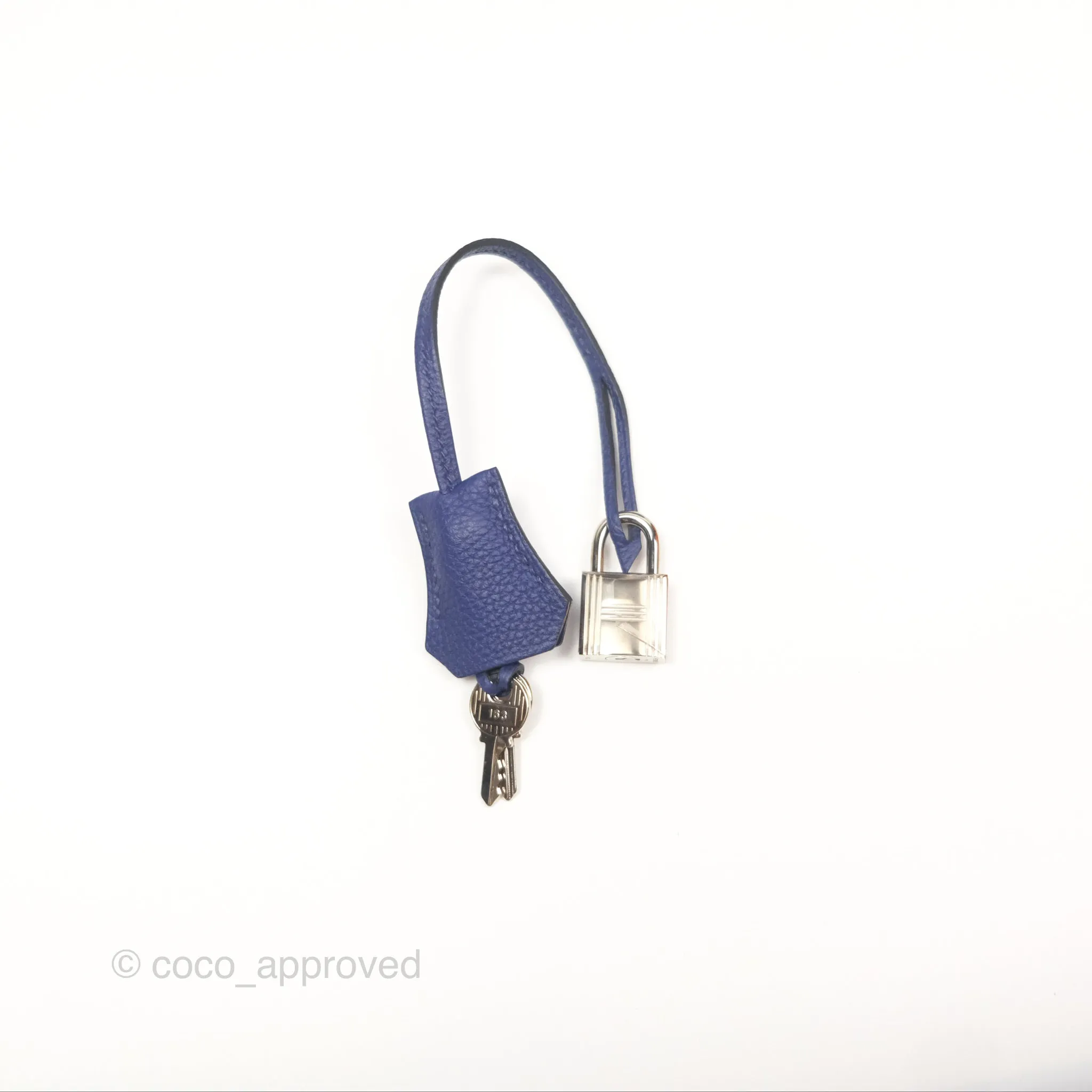 - DM/Email To Purchase - Herms Kelly 32 Retourne Touch Bleu Encre Croc TM Palladium Hardware