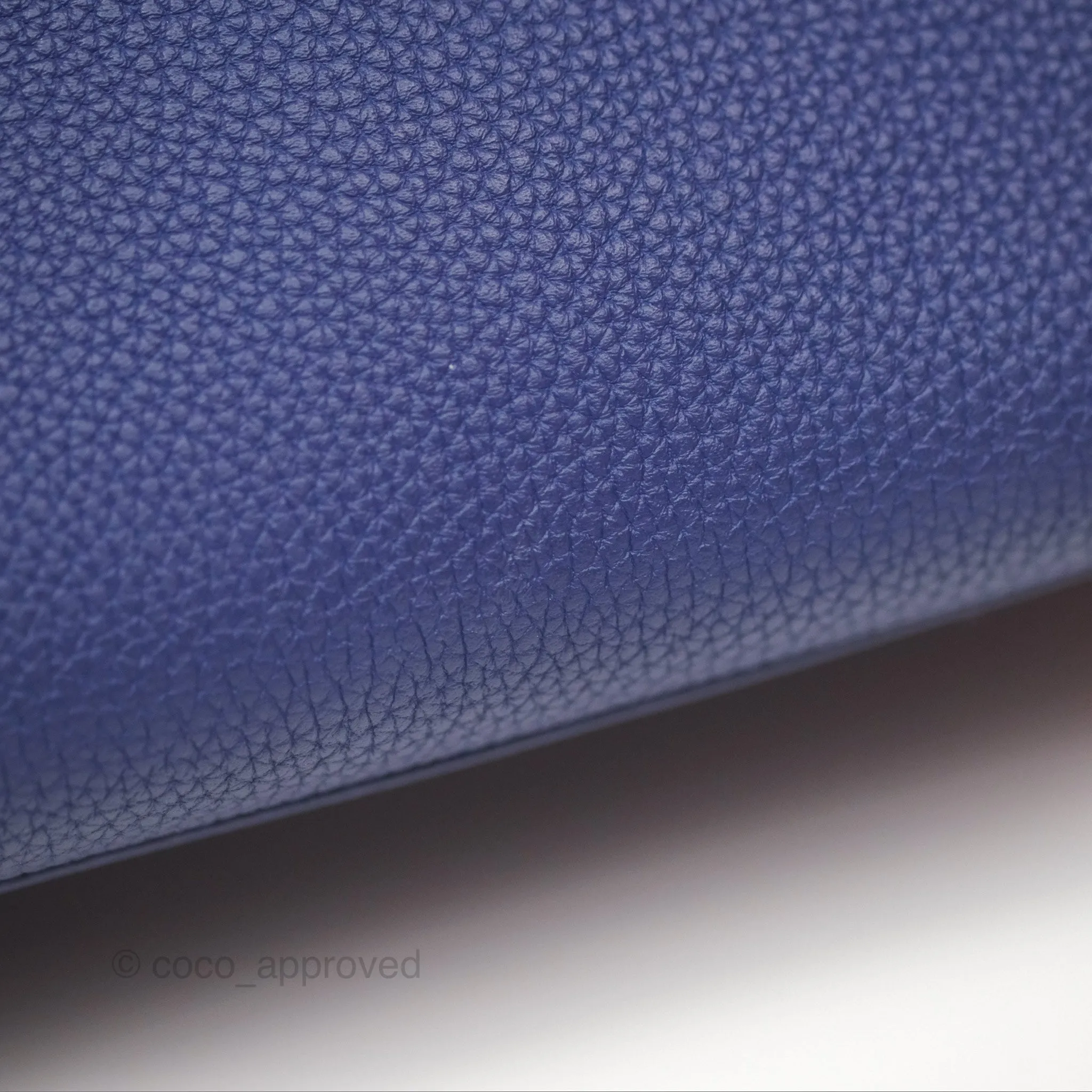 - DM/Email To Purchase - Herms Kelly 32 Retourne Touch Bleu Encre Croc TM Palladium Hardware