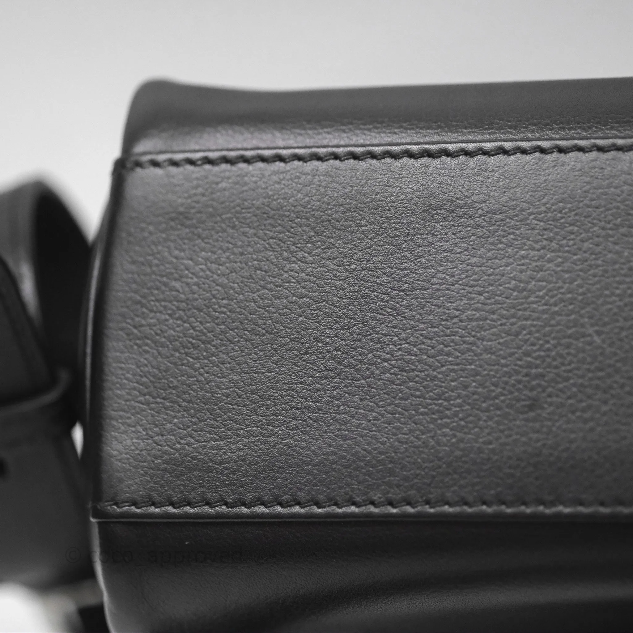 - DM/Email To Purchase - Herms Kelly Messenger PM Bag 89 Noir Evergrain Palladium Hardware