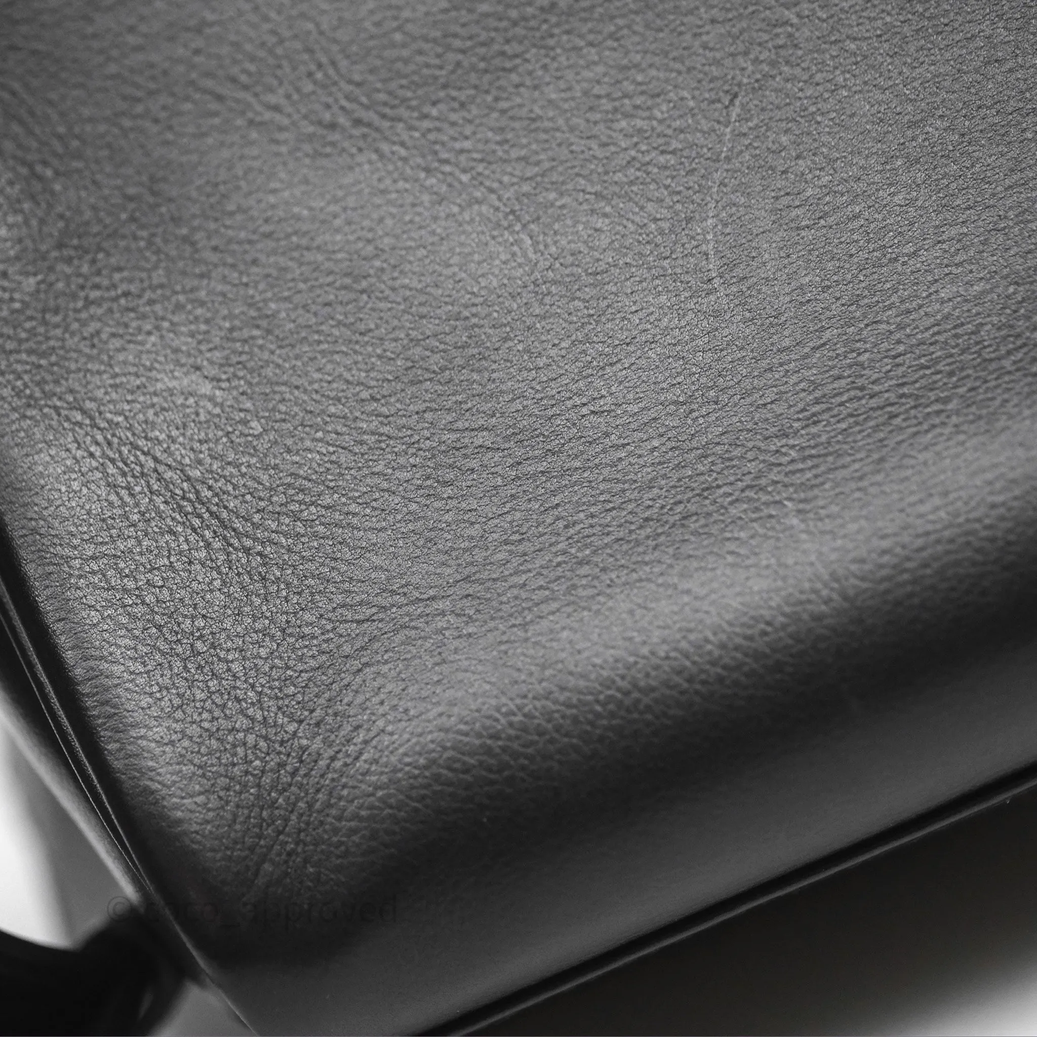 - DM/Email To Purchase - Herms Kelly Messenger PM Bag 89 Noir Evergrain Palladium Hardware