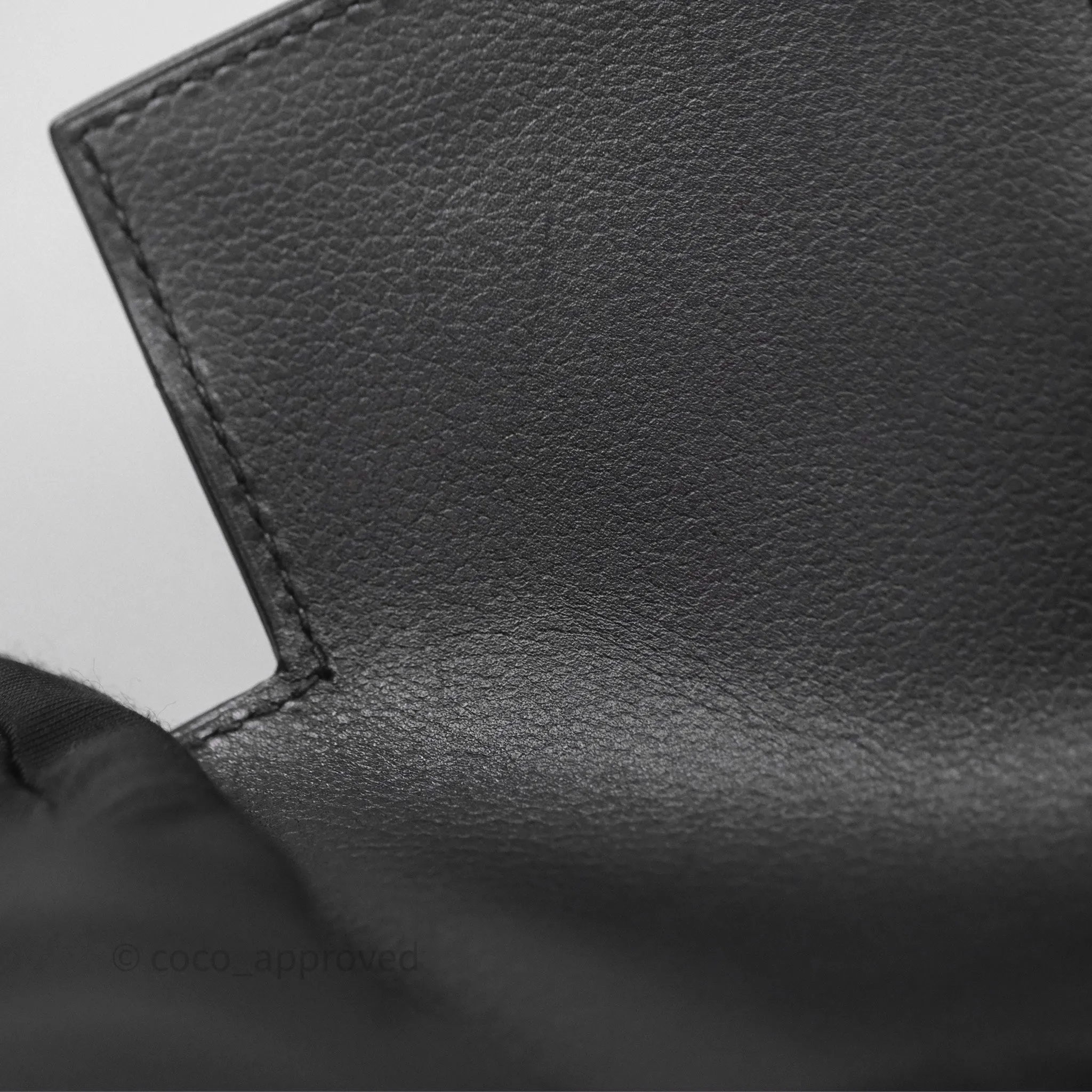 - DM/Email To Purchase - Herms Kelly Messenger PM Bag 89 Noir Evergrain Palladium Hardware