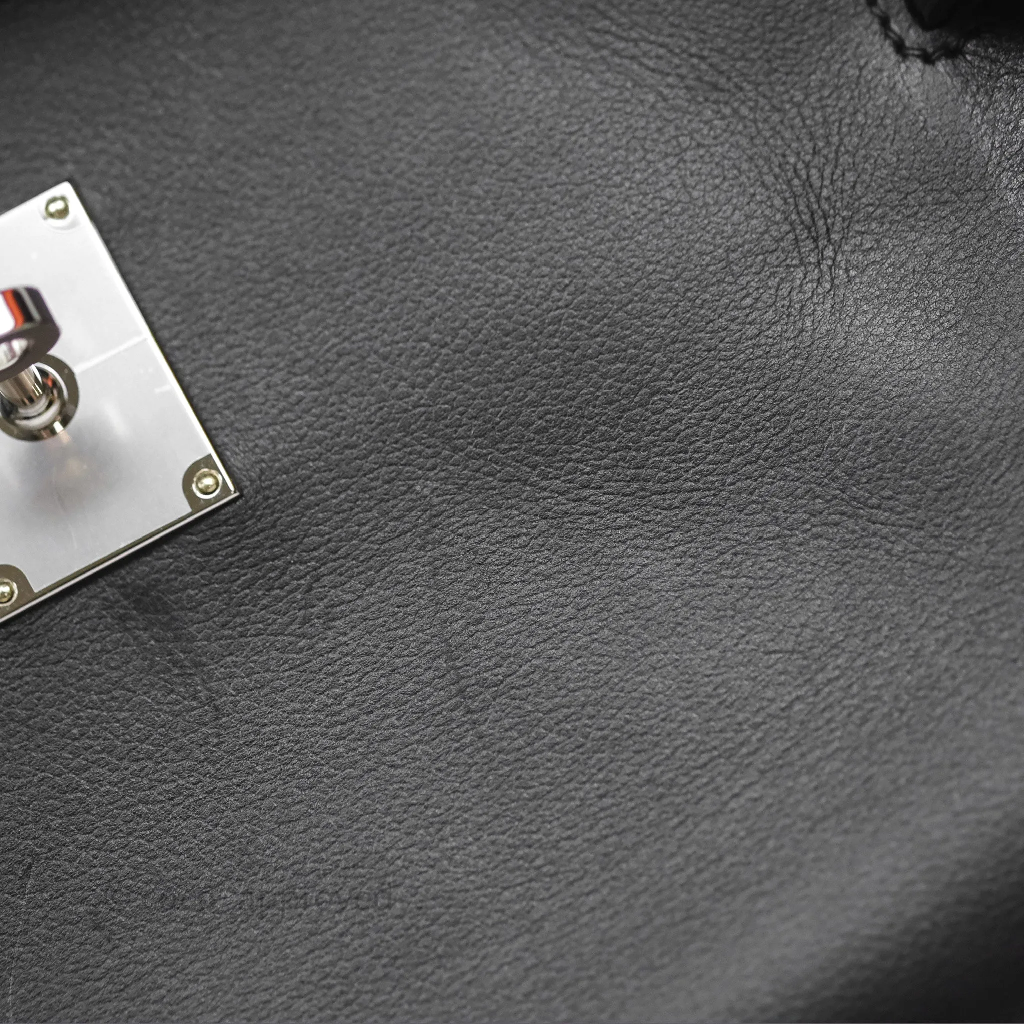 - DM/Email To Purchase - Herms Kelly Messenger PM Bag 89 Noir Evergrain Palladium Hardware