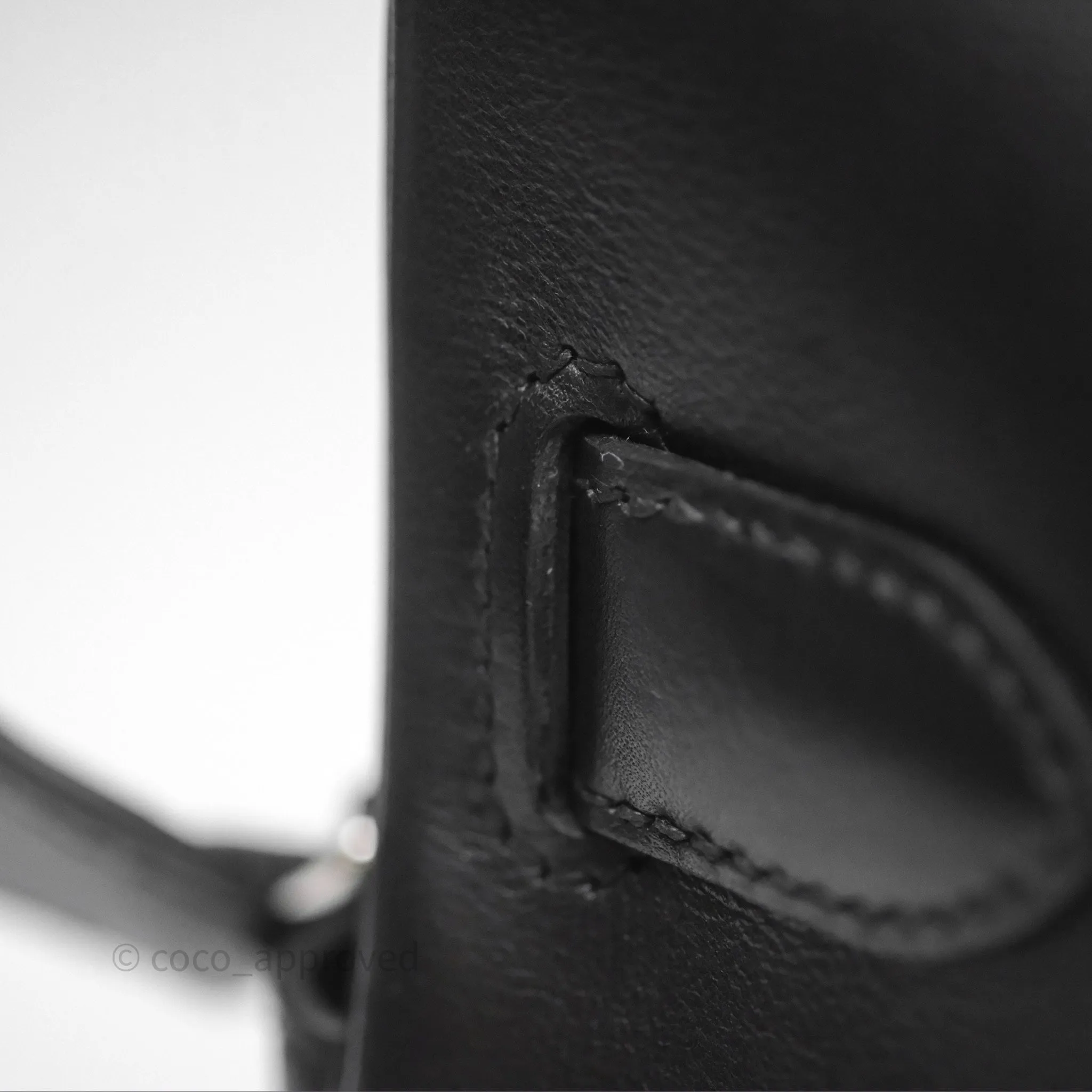 - DM/Email To Purchase - Herms Kelly Messenger PM Bag 89 Noir Evergrain Palladium Hardware
