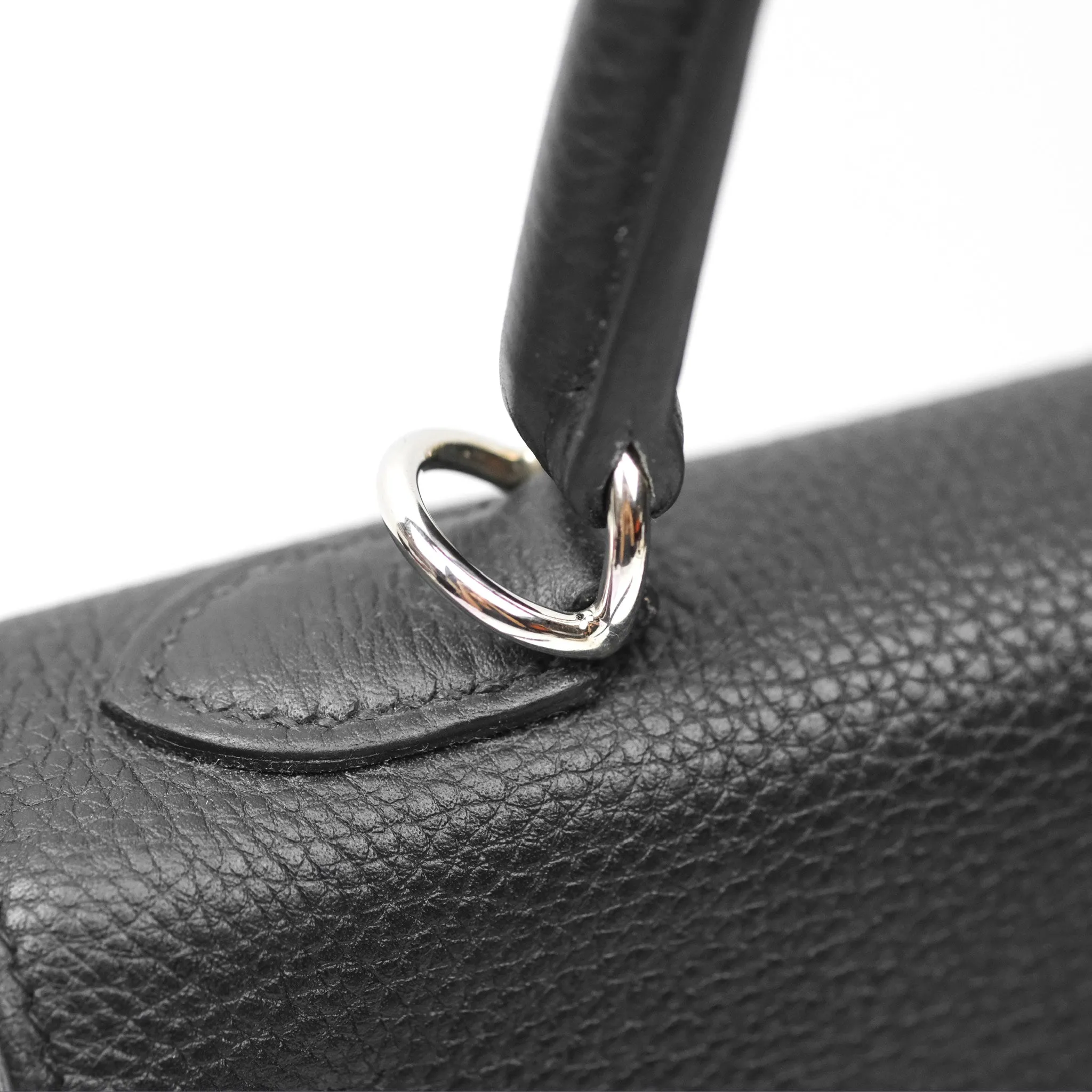 - DM/Email To Purchase - Herms Retourne Kelly 25 Black Togo Palladium Hardware