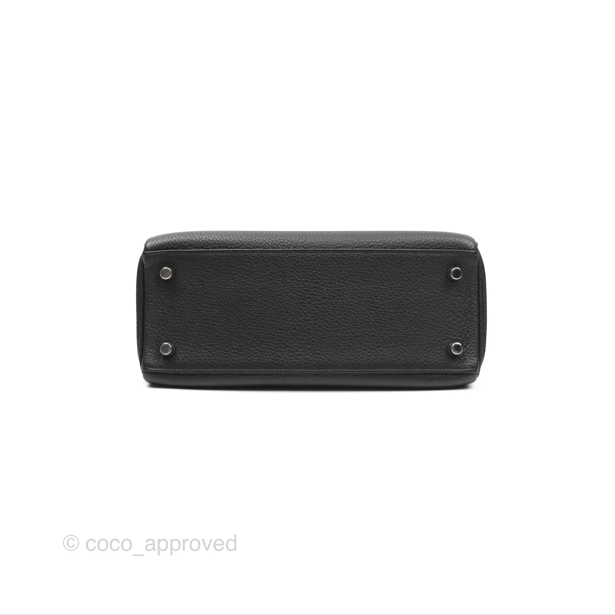 - DM/Email To Purchase - Herms Retourne Kelly 25 Black Togo Palladium Hardware