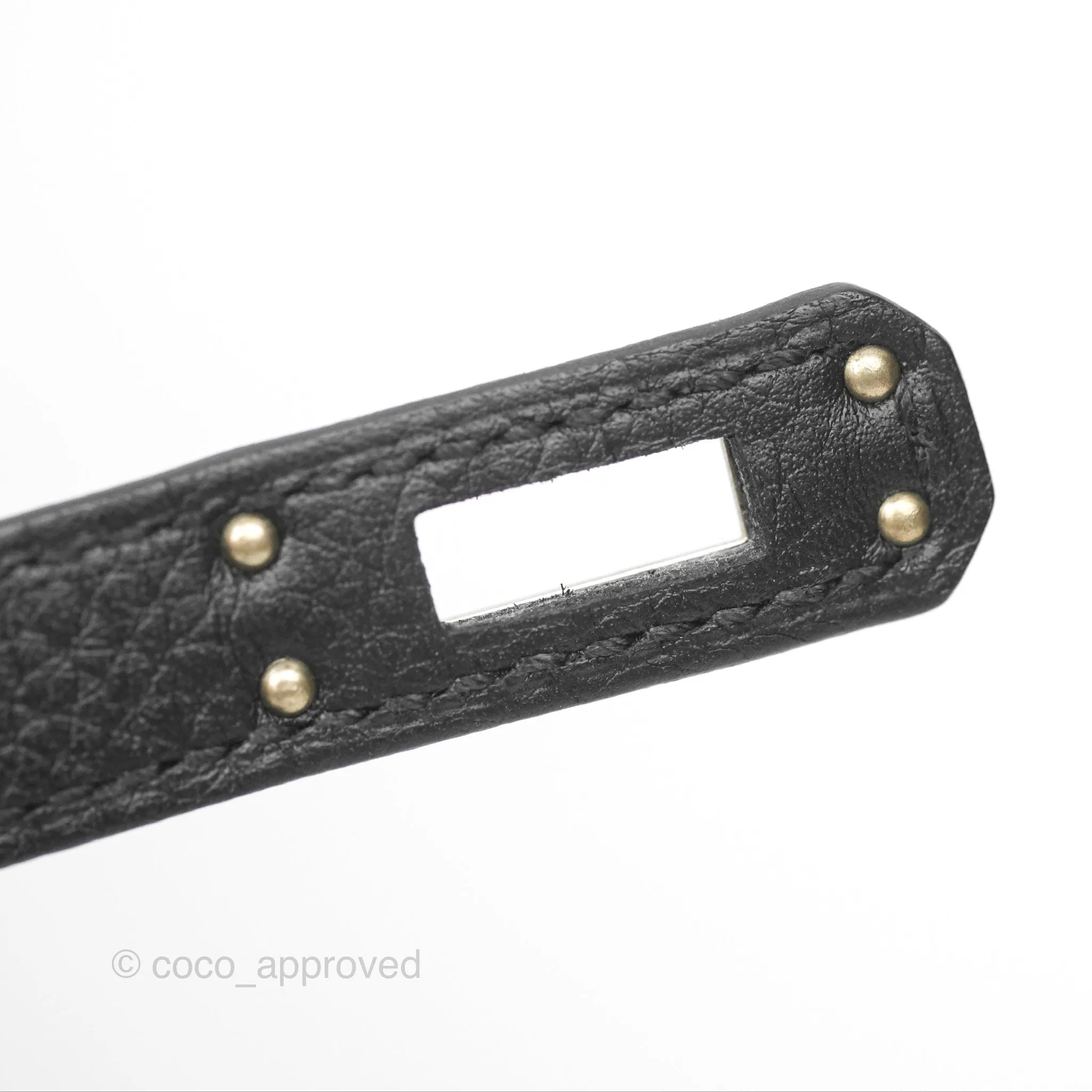 - DM/Email To Purchase - Herms Retourne Kelly 25 Black Togo Palladium Hardware