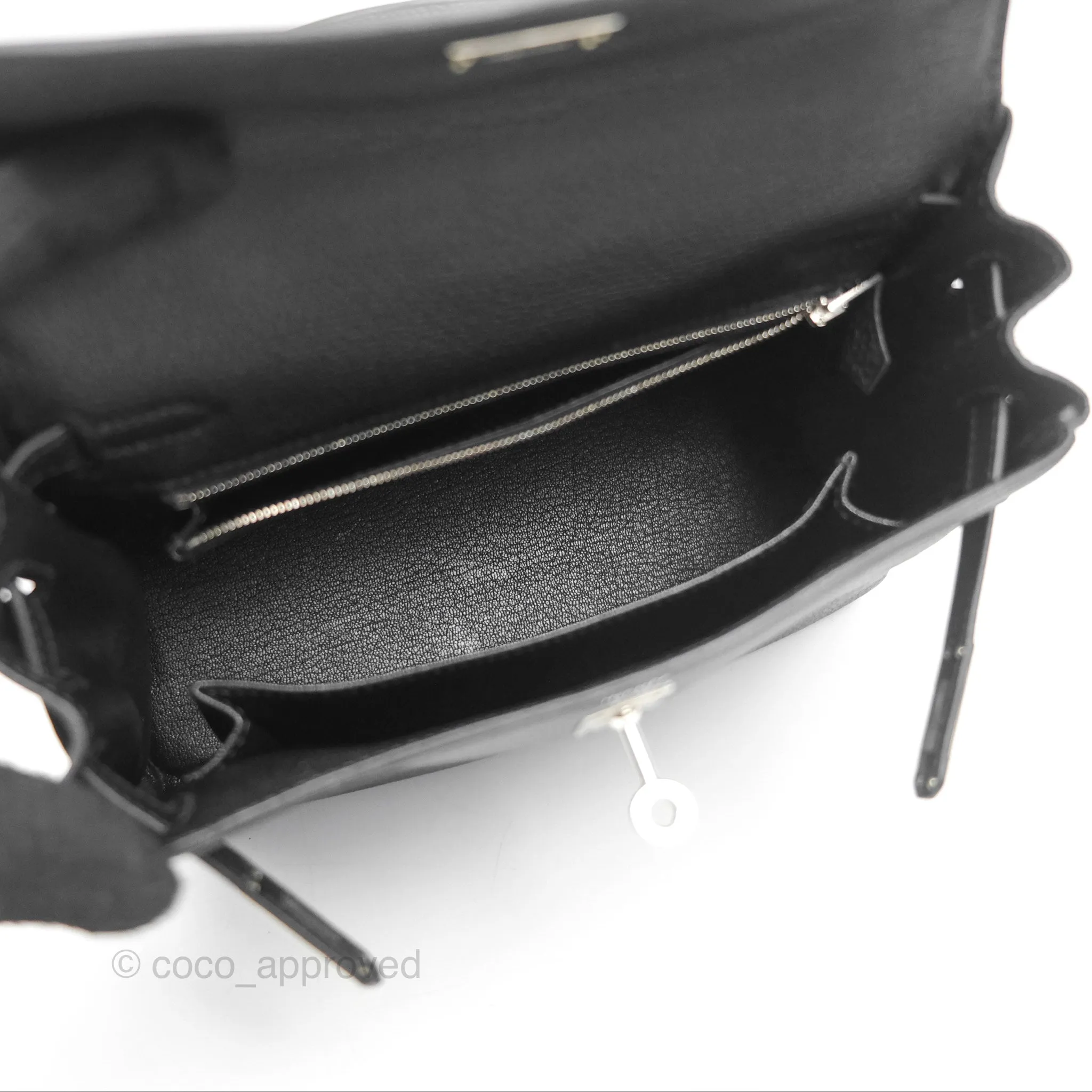 - DM/Email To Purchase - Herms Retourne Kelly 25 Black Togo Palladium Hardware