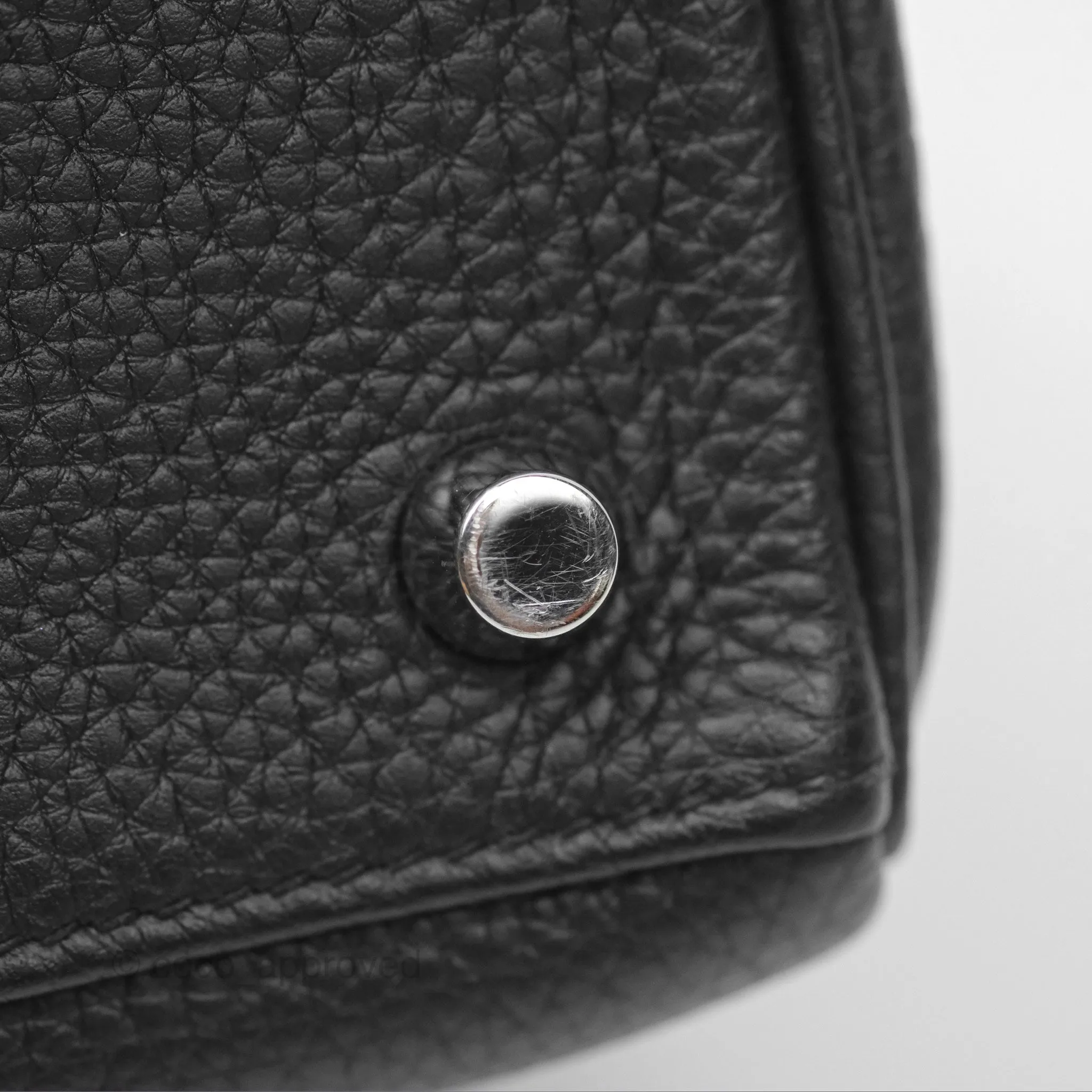 - DM/Email To Purchase - Herms Retourne Kelly 25 Black Togo Palladium Hardware