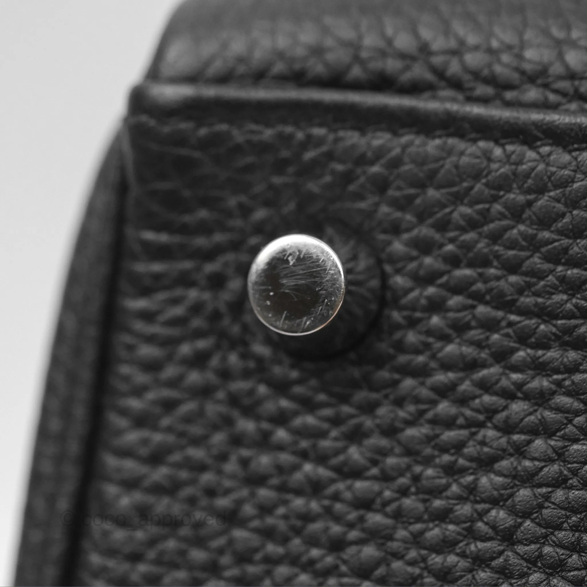 - DM/Email To Purchase - Herms Retourne Kelly 25 Black Togo Palladium Hardware