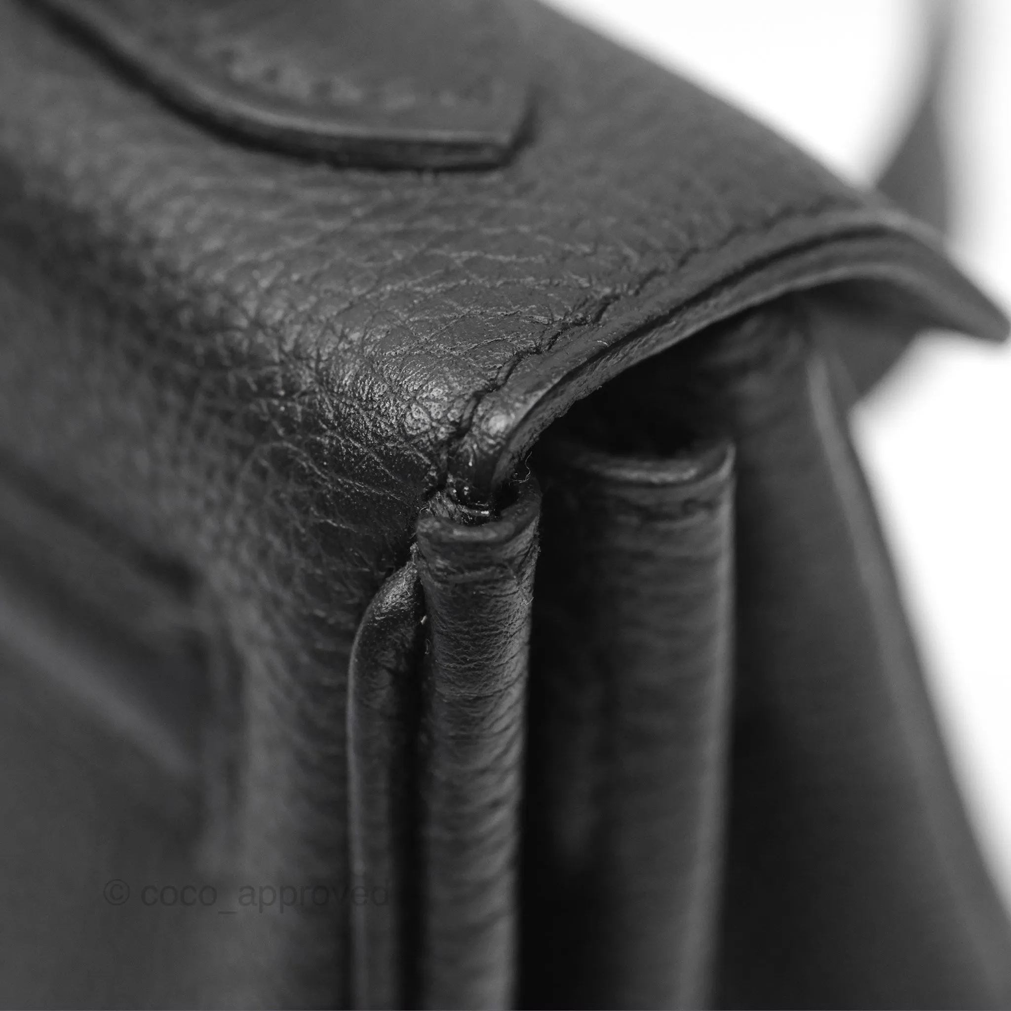 - DM/Email To Purchase - Herms Retourne Kelly 25 Black Togo Palladium Hardware