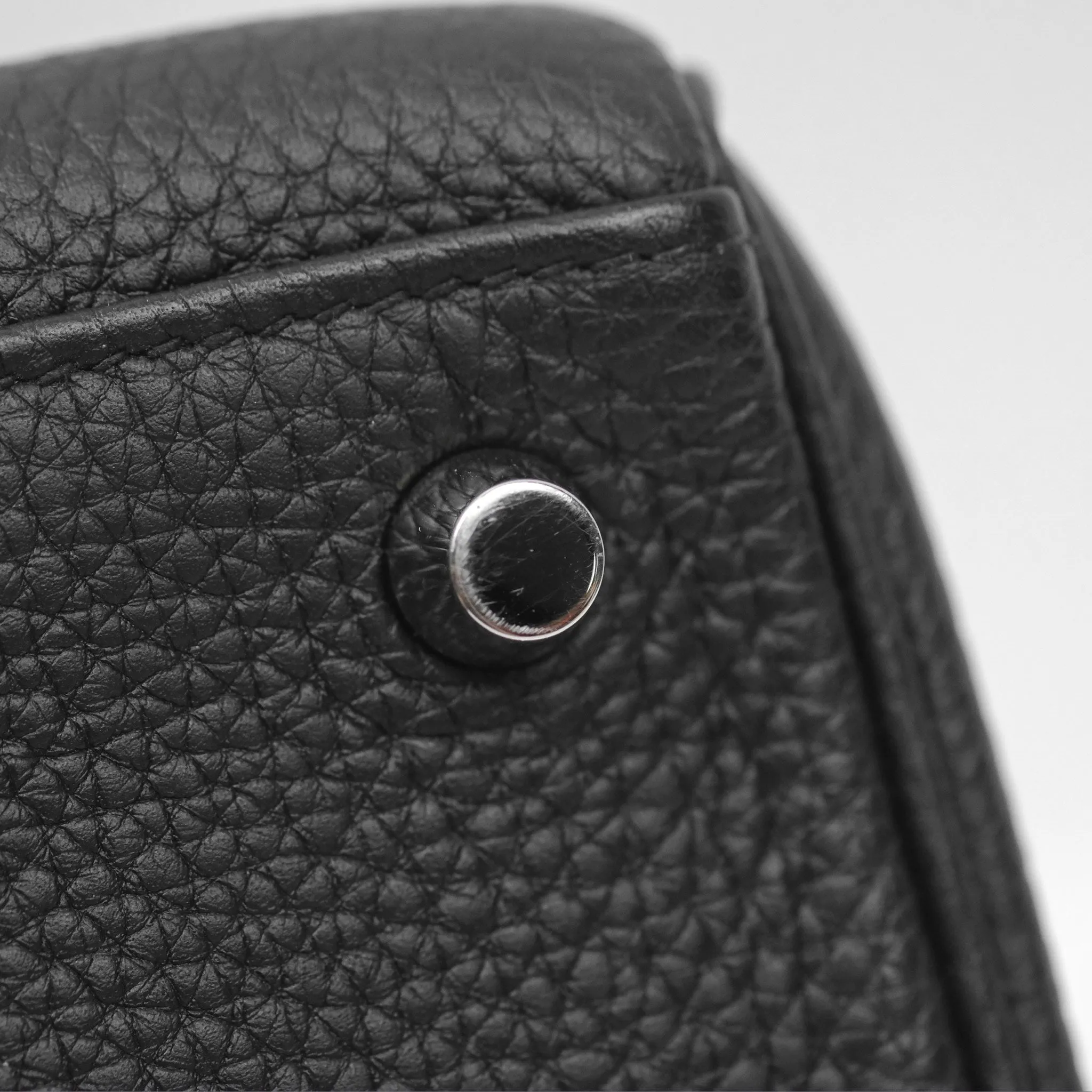 - DM/Email To Purchase - Herms Retourne Kelly 25 Black Togo Palladium Hardware