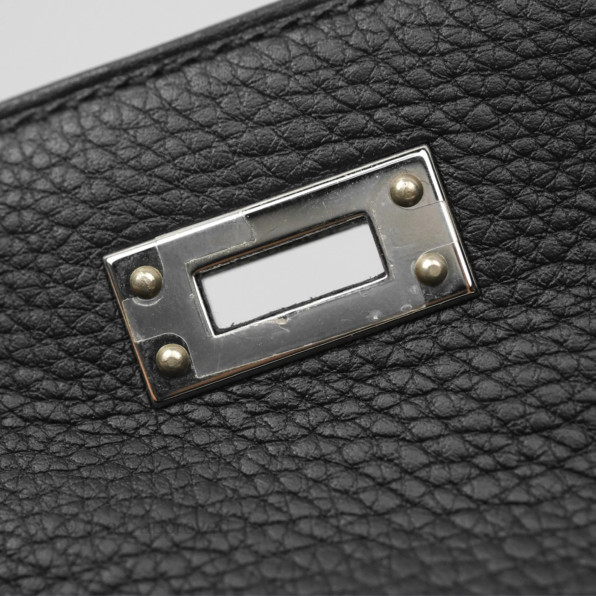 - DM/Email To Purchase - Herms Retourne Kelly 25 Black Togo Palladium Hardware