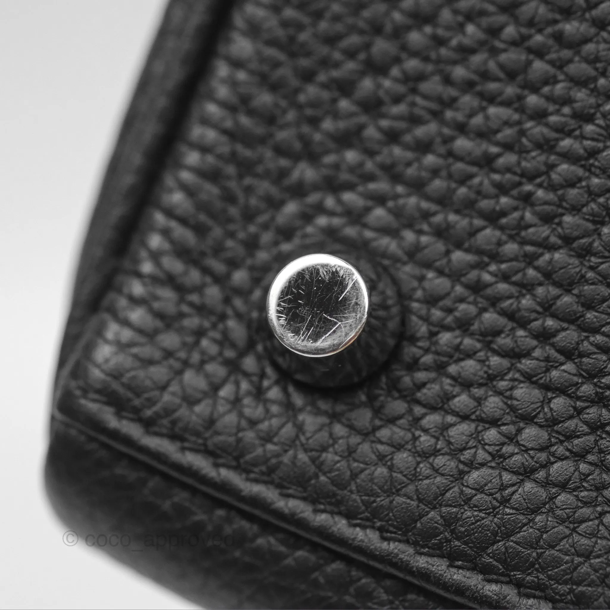 - DM/Email To Purchase - Herms Retourne Kelly 25 Black Togo Palladium Hardware