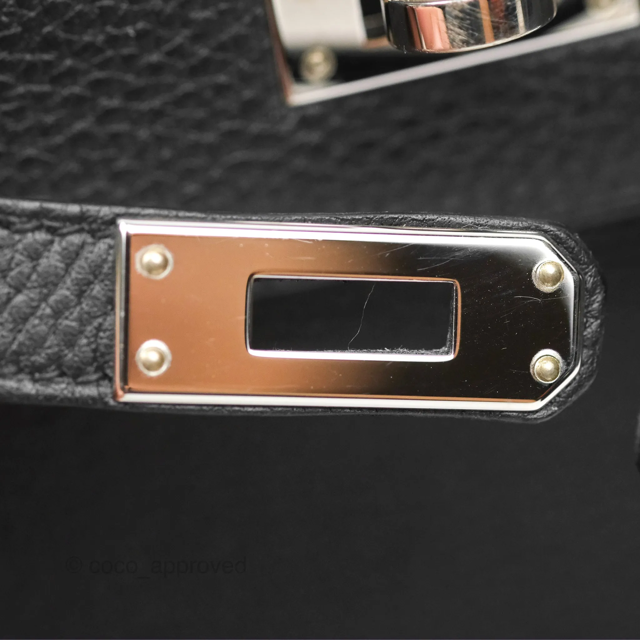 - DM/Email To Purchase - Herms Retourne Kelly 25 Black Togo Palladium Hardware