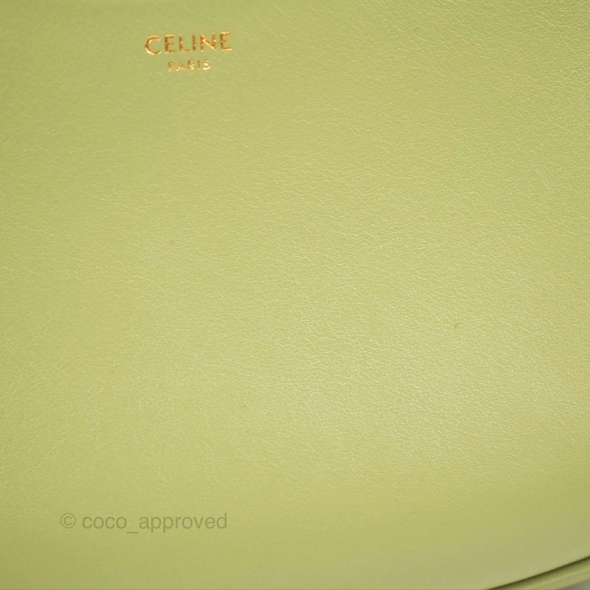 Celine Ava Bag Avocado Green Calfskin