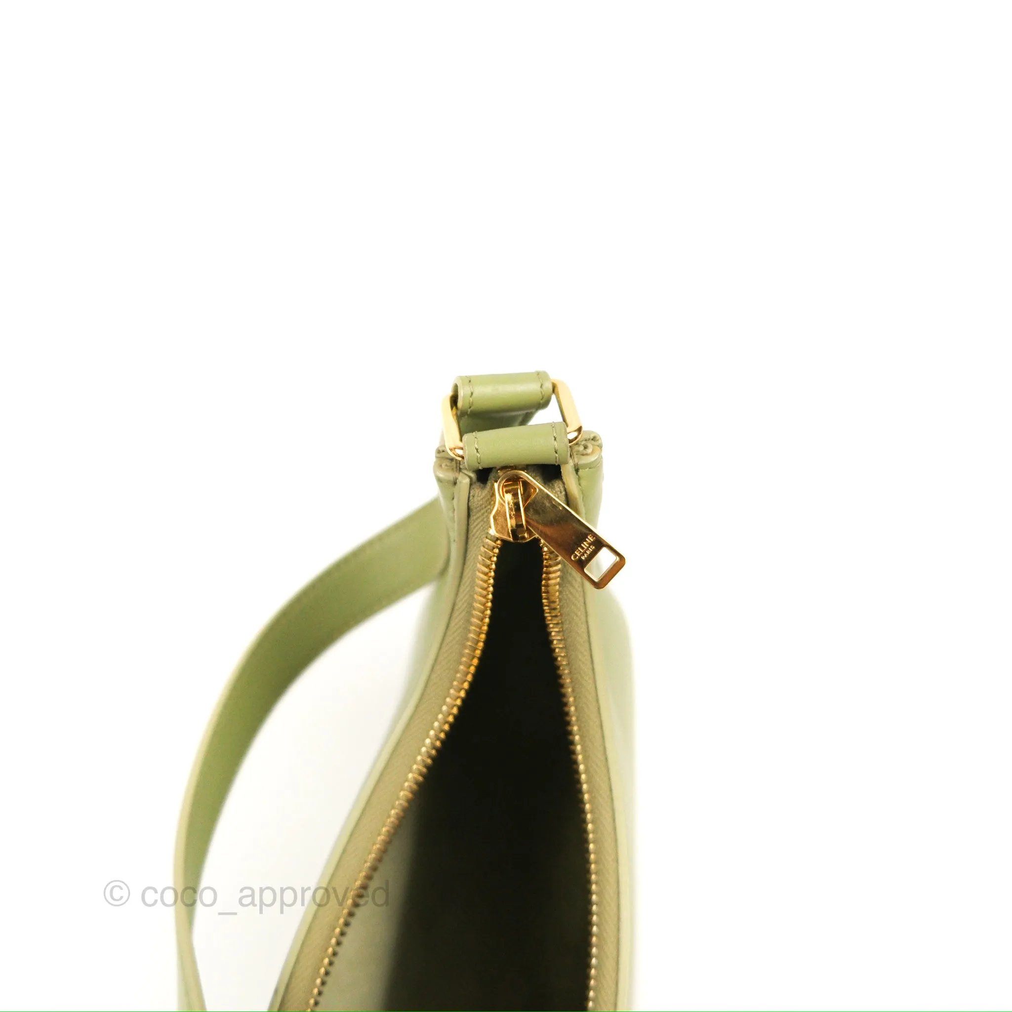Celine Ava Bag Avocado Green Calfskin