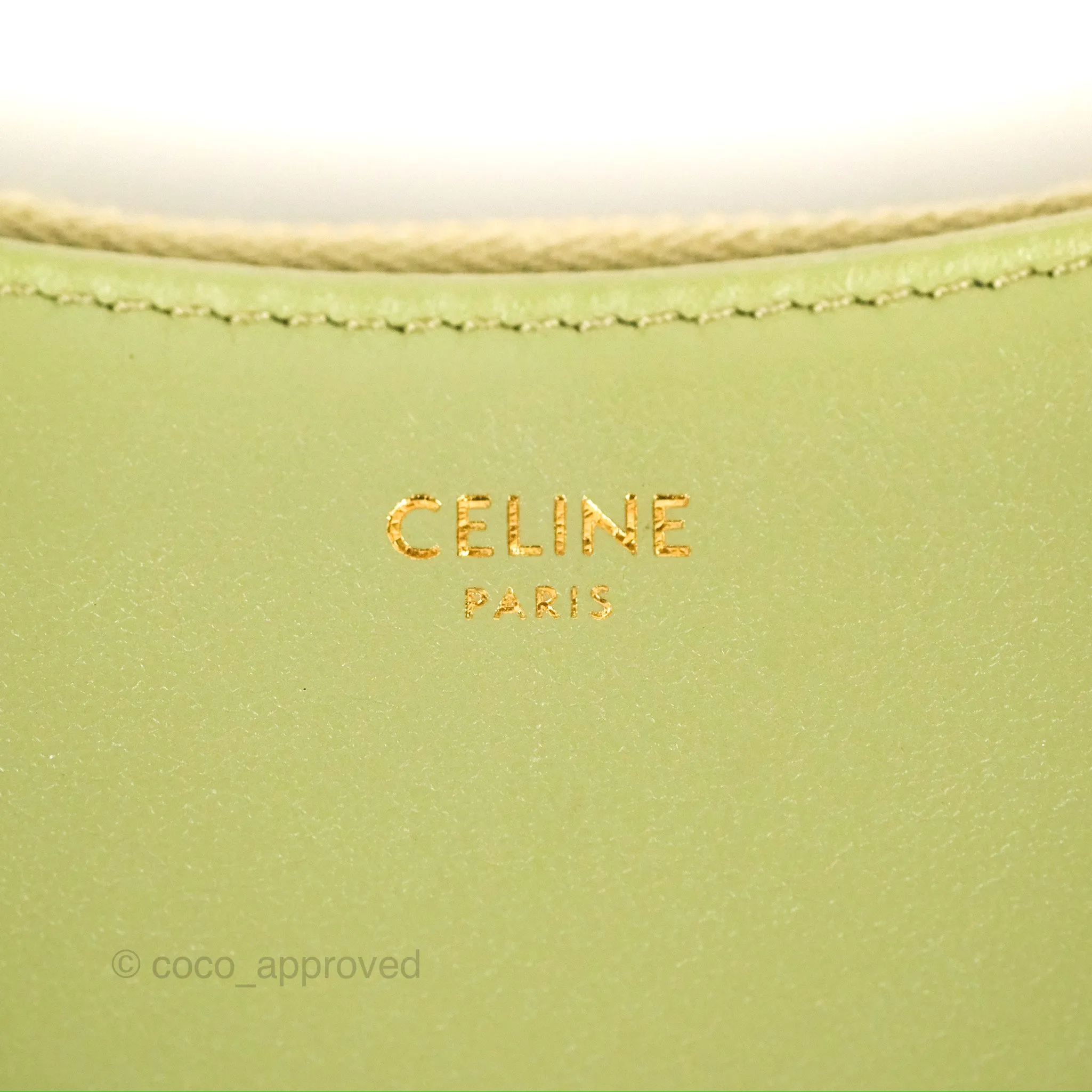 Celine Ava Bag Avocado Green Calfskin