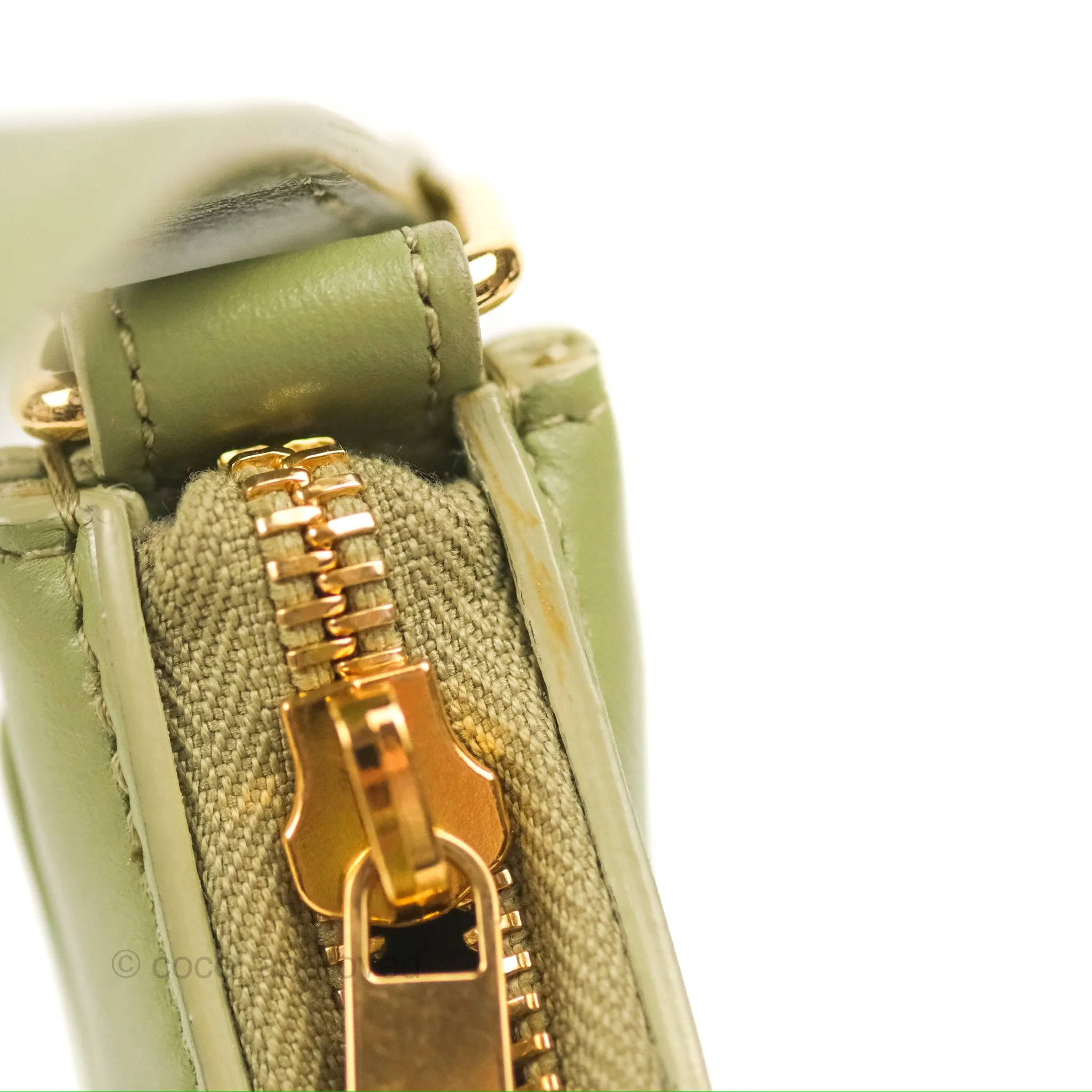 Celine Ava Bag Avocado Green Calfskin