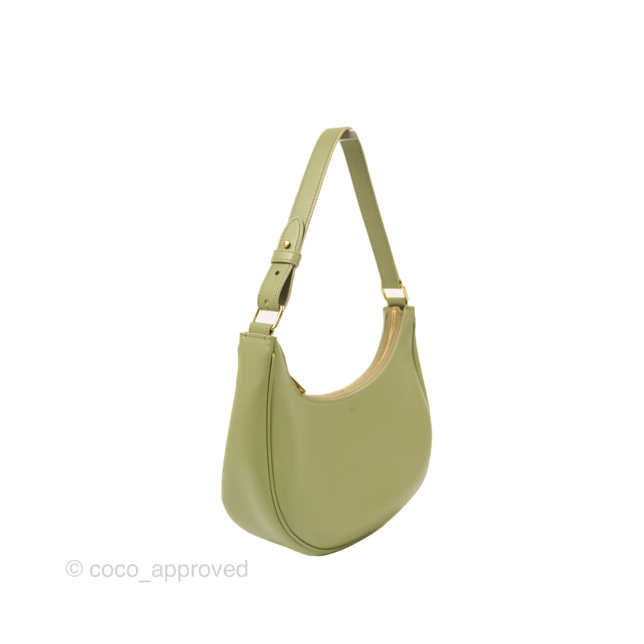 Celine Ava Bag Avocado Green Calfskin