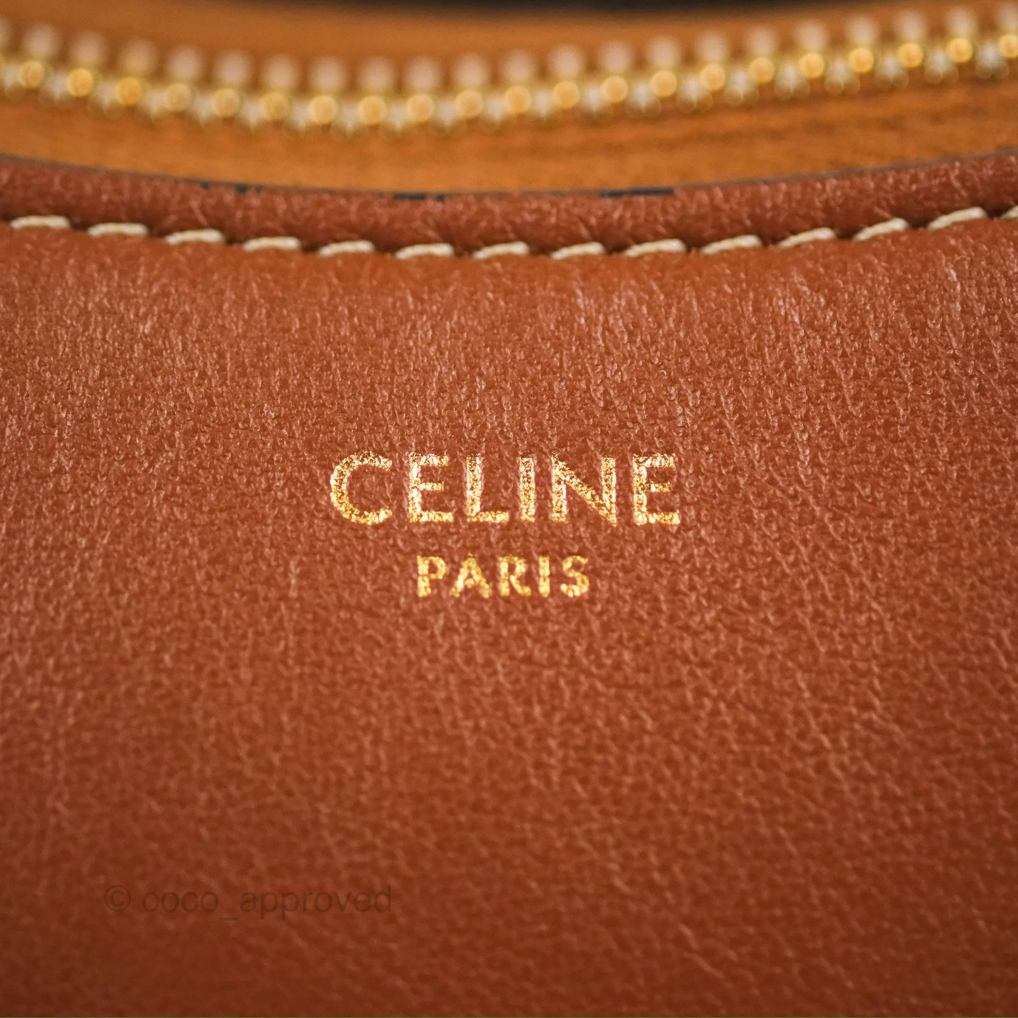 Celine Ava Bag In Smooth Calfskin Tan