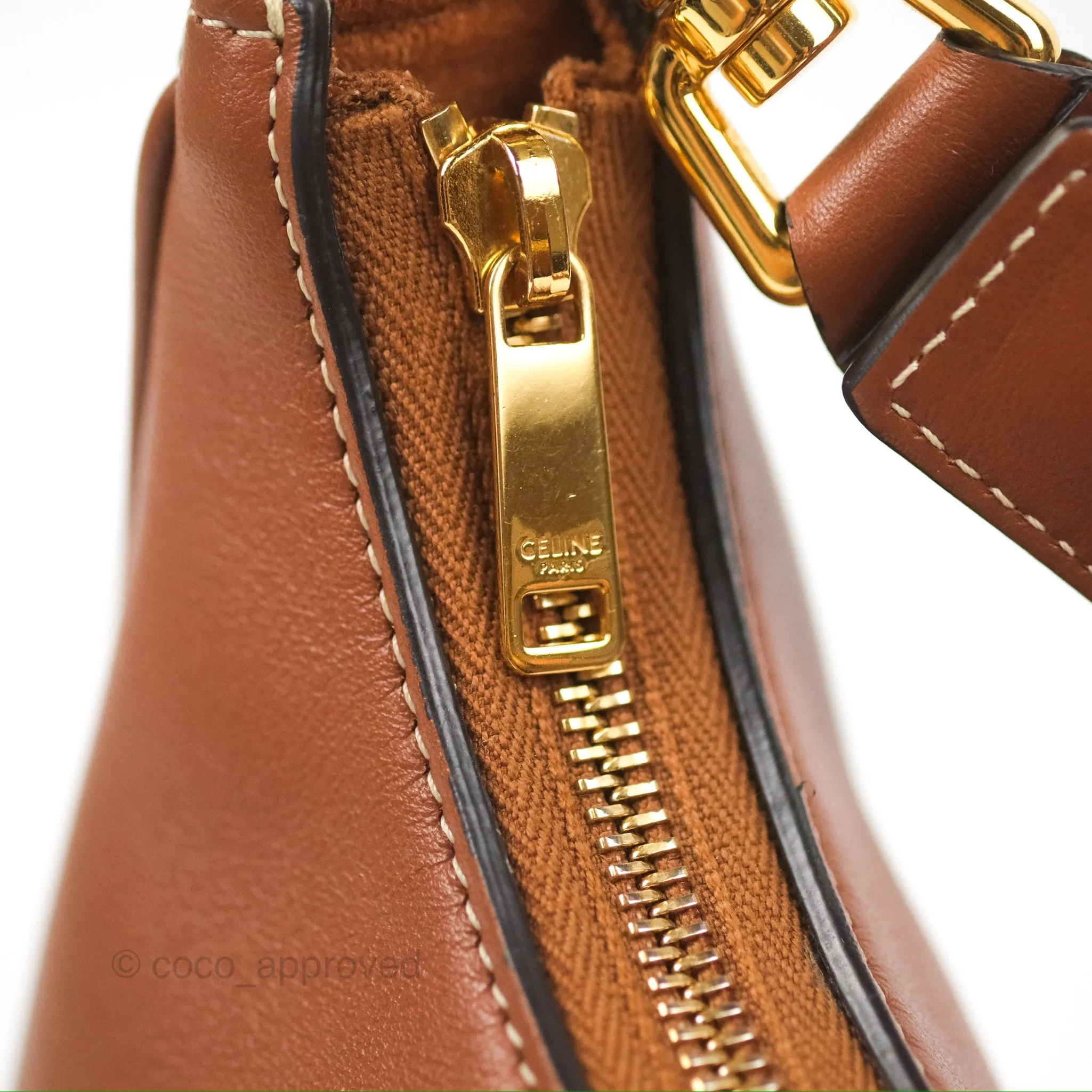 Celine Ava Bag In Smooth Calfskin Tan