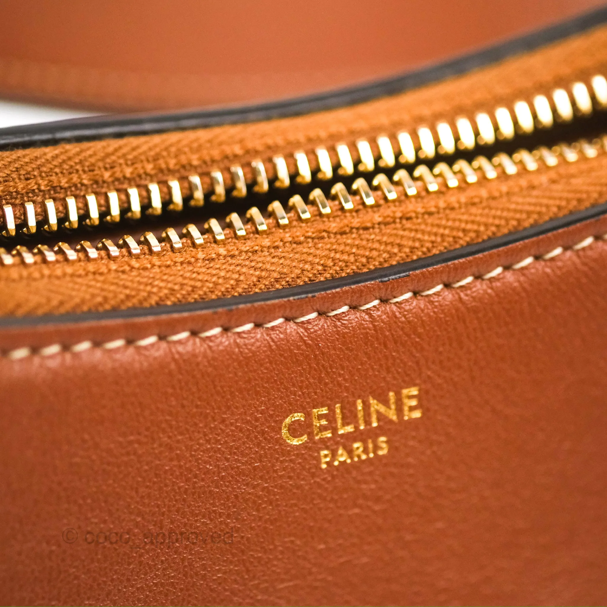 Celine Ava Bag In Smooth Calfskin Tan