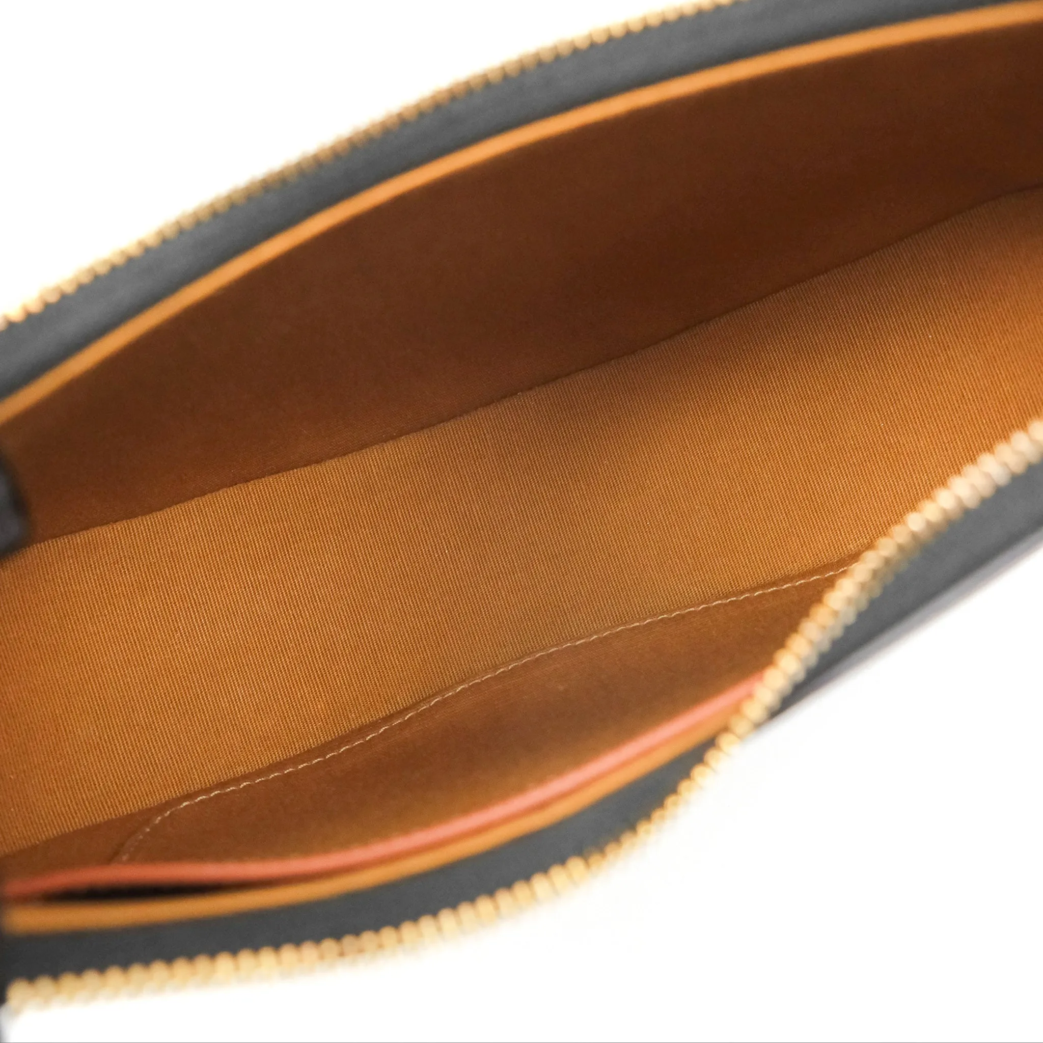 Celine Ava Bag In Triomphe Canvas Calfskin Tan