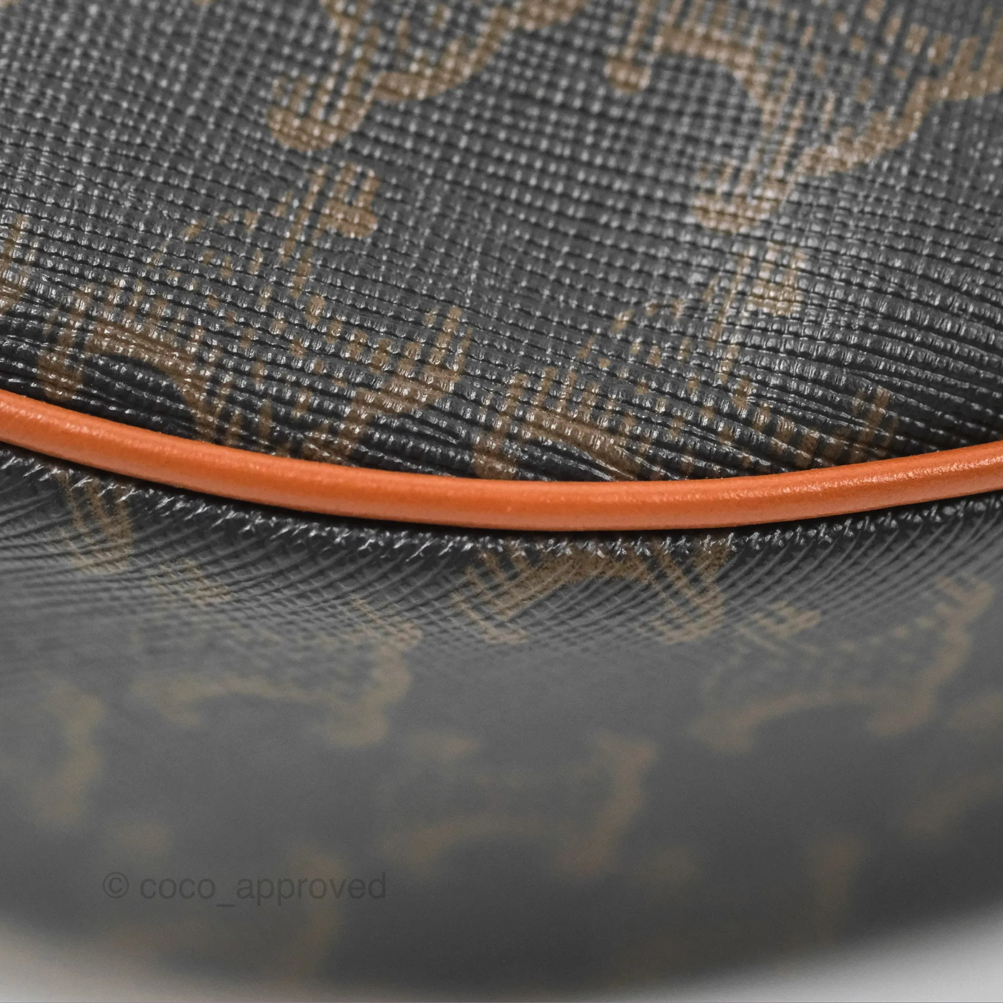 Celine Ava Bag In Triomphe Canvas Calfskin Tan