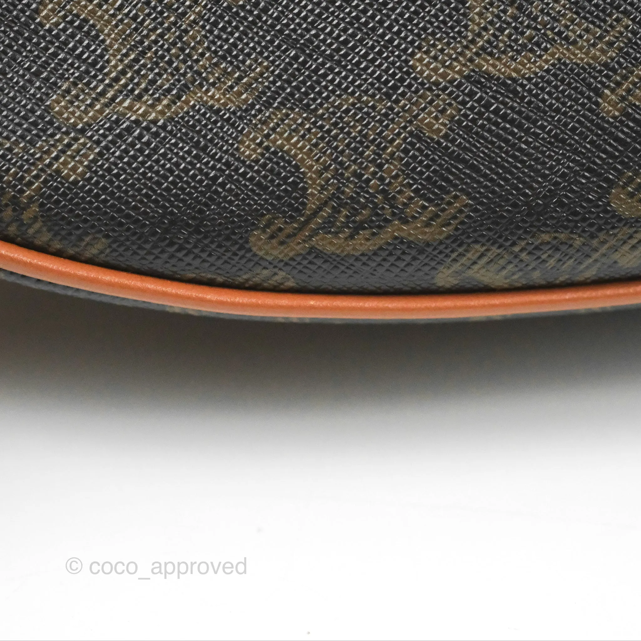 Celine Ava Bag In Triomphe Canvas Calfskin Tan