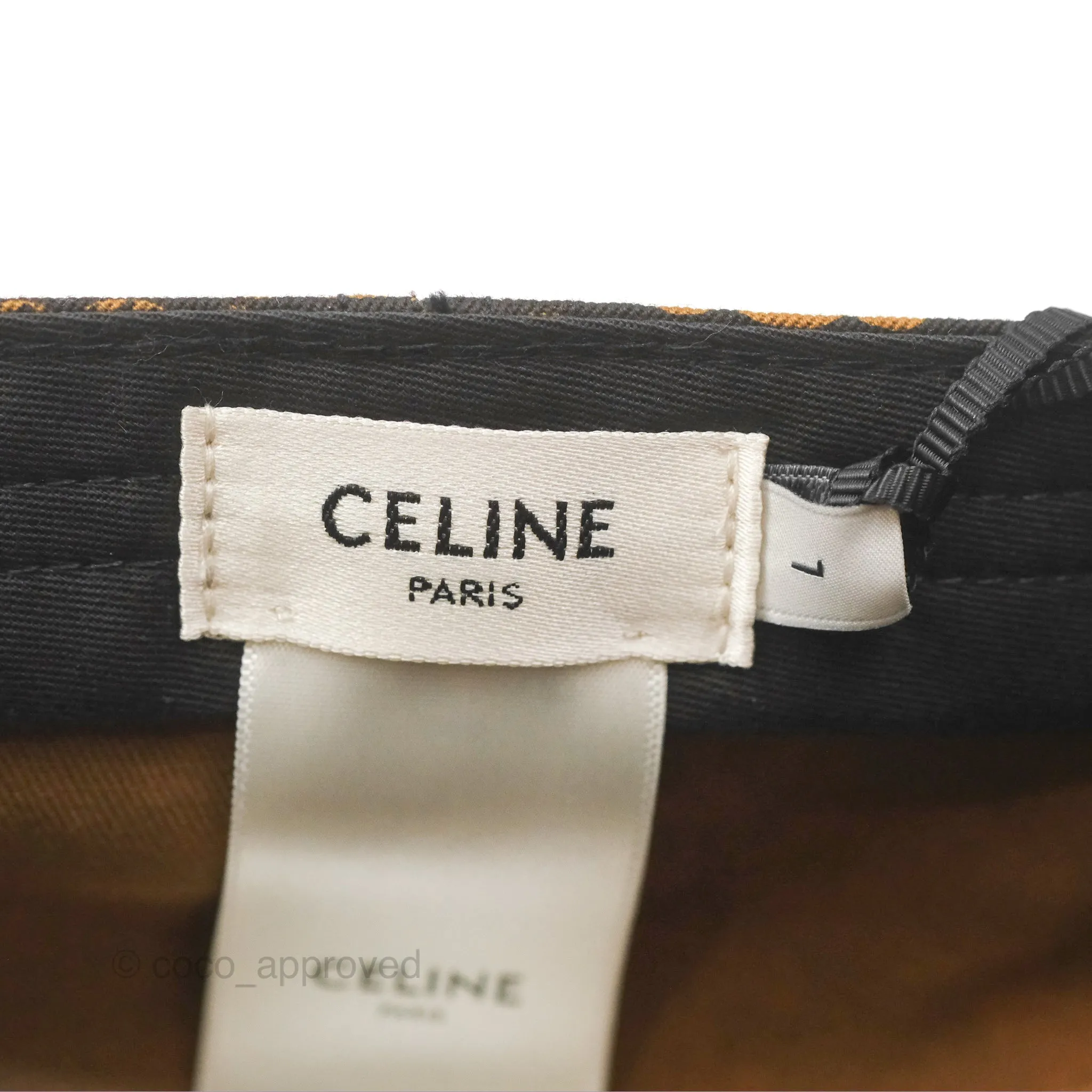 Celine Baseball Cap Cotton Triomphe