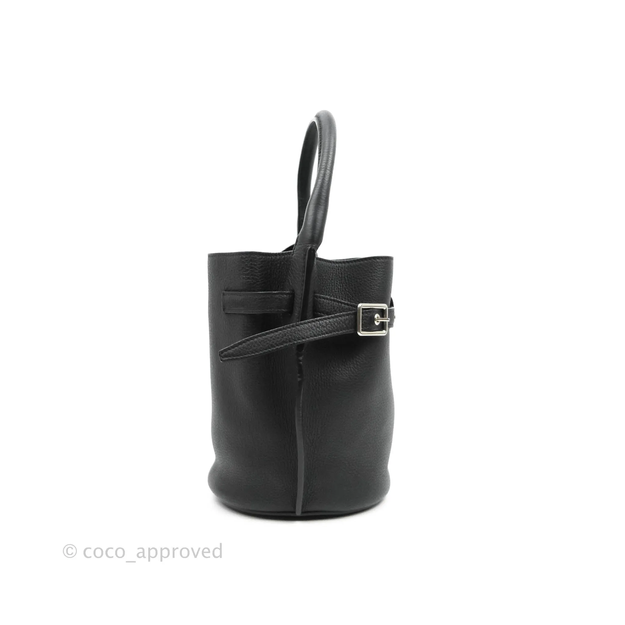 Celine Big Bag Nano Bucket Black Grained Calfskin