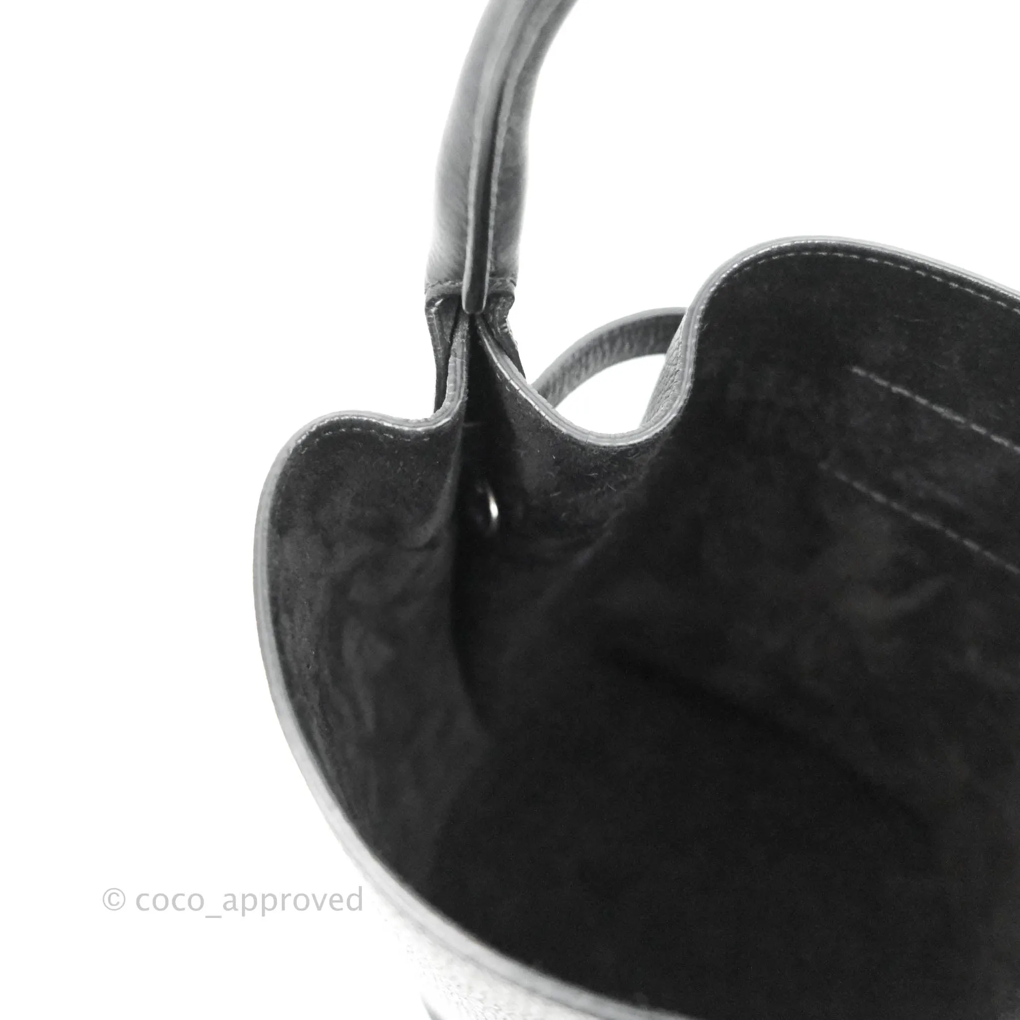 Celine Big Bag Nano Bucket Black Grained Calfskin