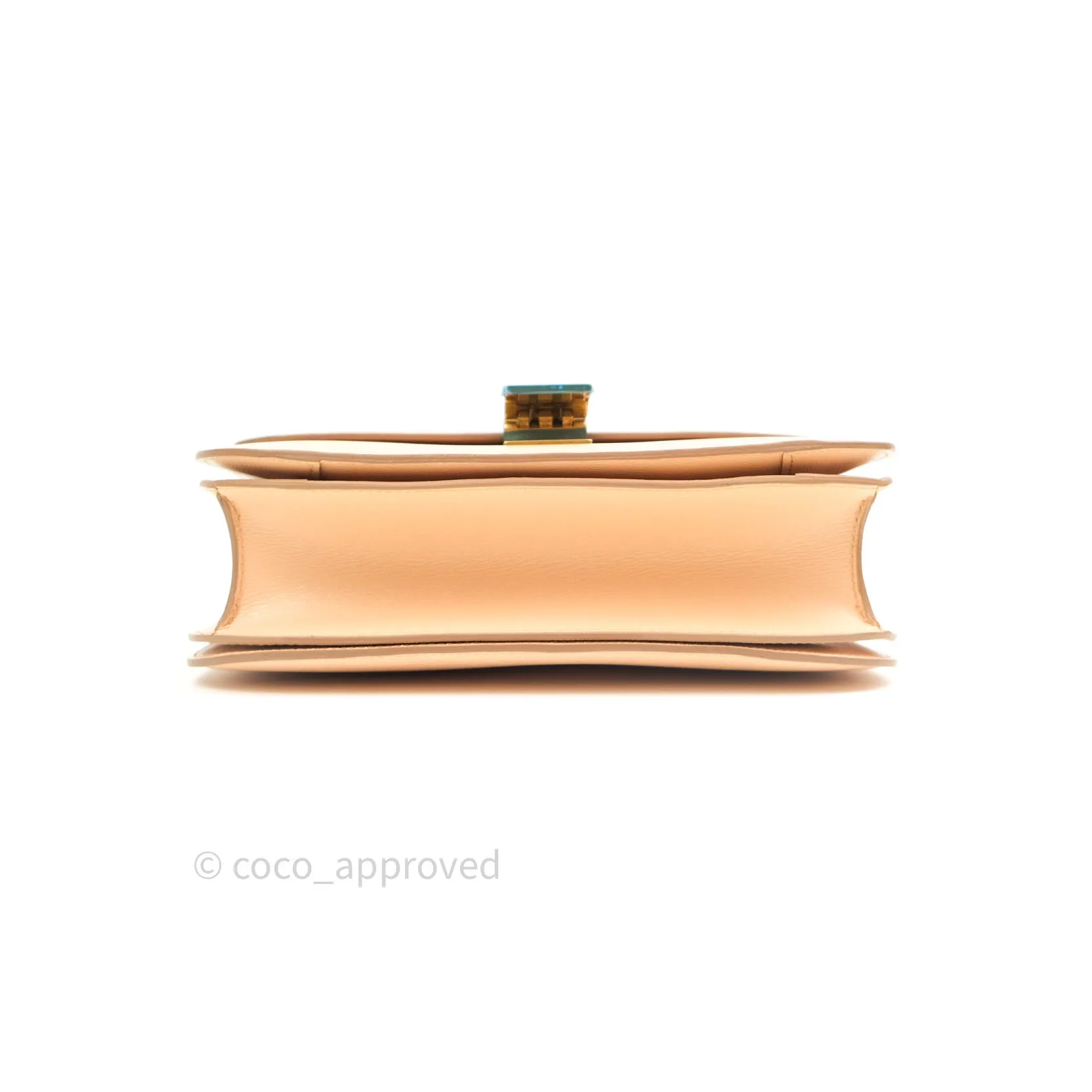 Celine Box Beige Liege Leather Medium Classic Box Gold Hardware