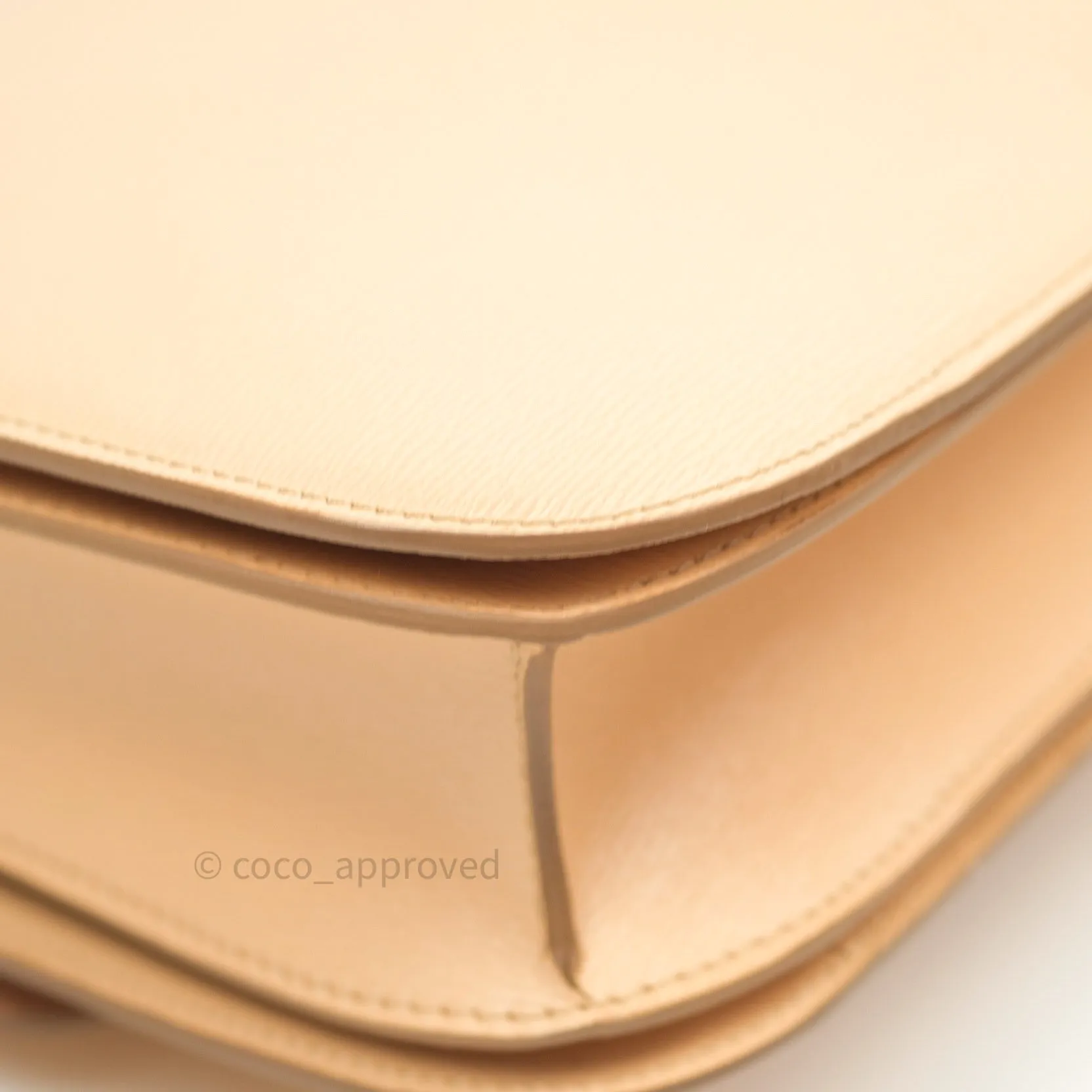 Celine Box Beige Liege Leather Medium Classic Box Gold Hardware
