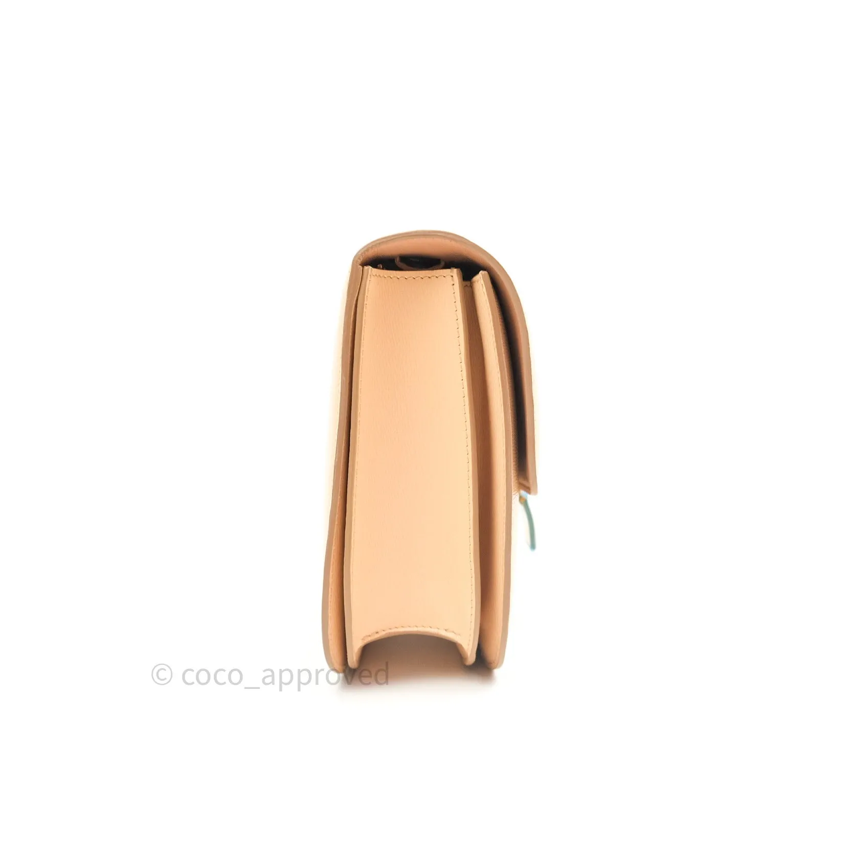 Celine Box Beige Liege Leather Medium Classic Box Gold Hardware