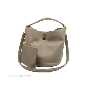 Celine Bucket 16 Bag in Supple Grained Calfskin Pebble Gold Hardware