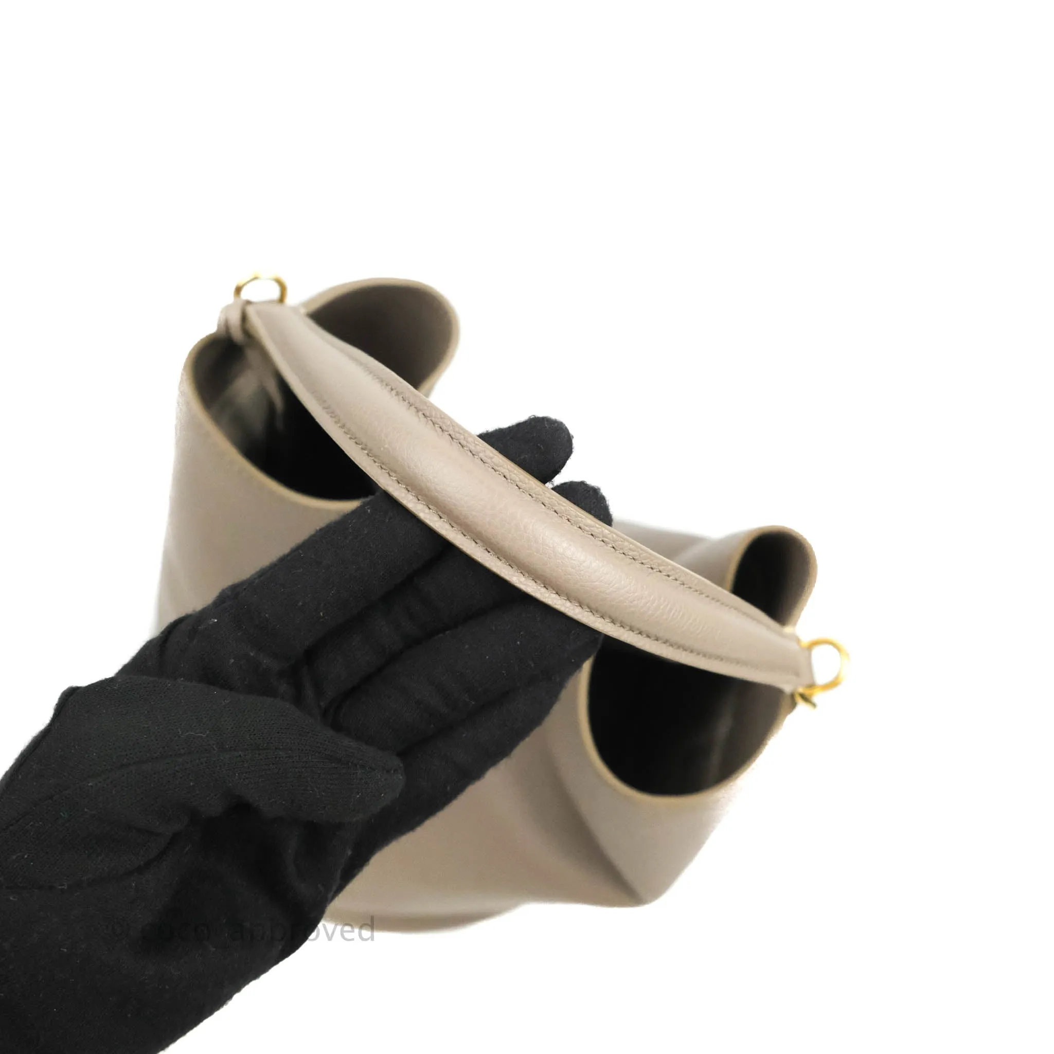 Celine Bucket 16 Bag in Supple Grained Calfskin Pebble Gold Hardware