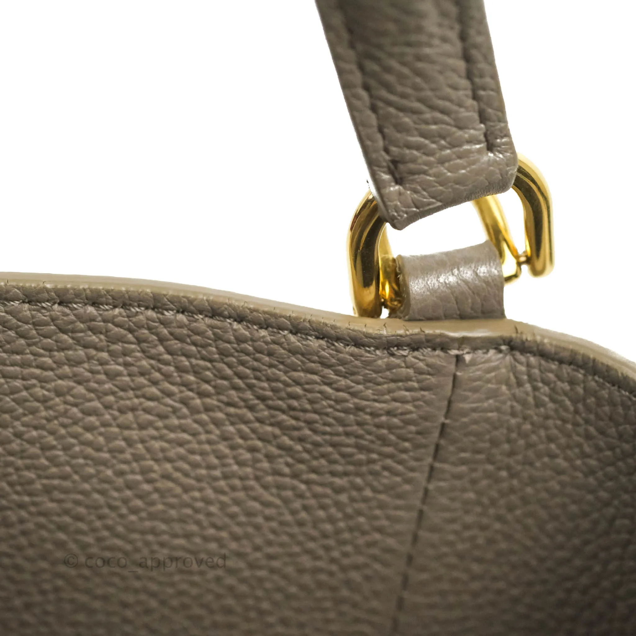 Celine Bucket 16 Bag in Supple Grained Calfskin Pebble Gold Hardware