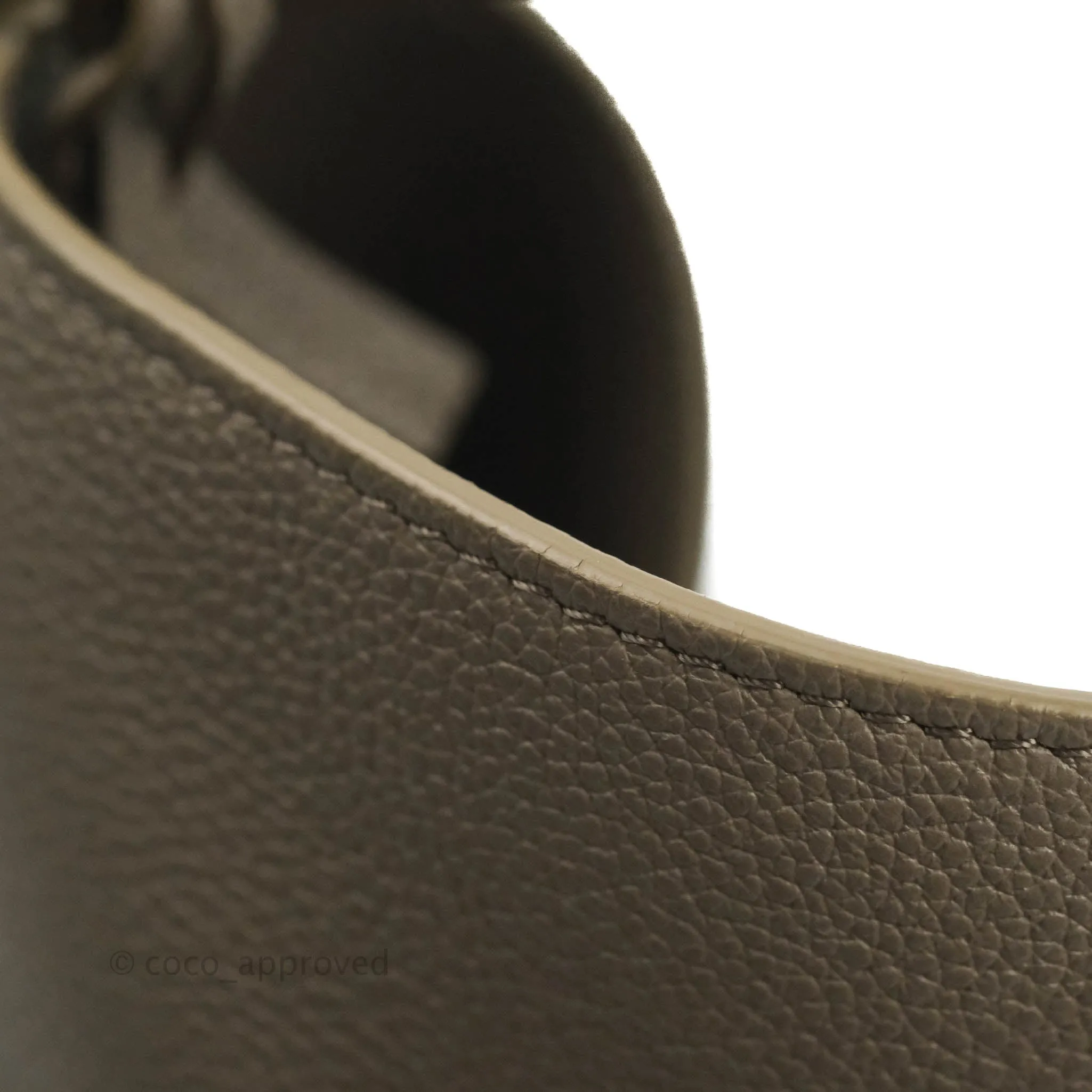 Celine Bucket 16 Bag in Supple Grained Calfskin Pebble Gold Hardware