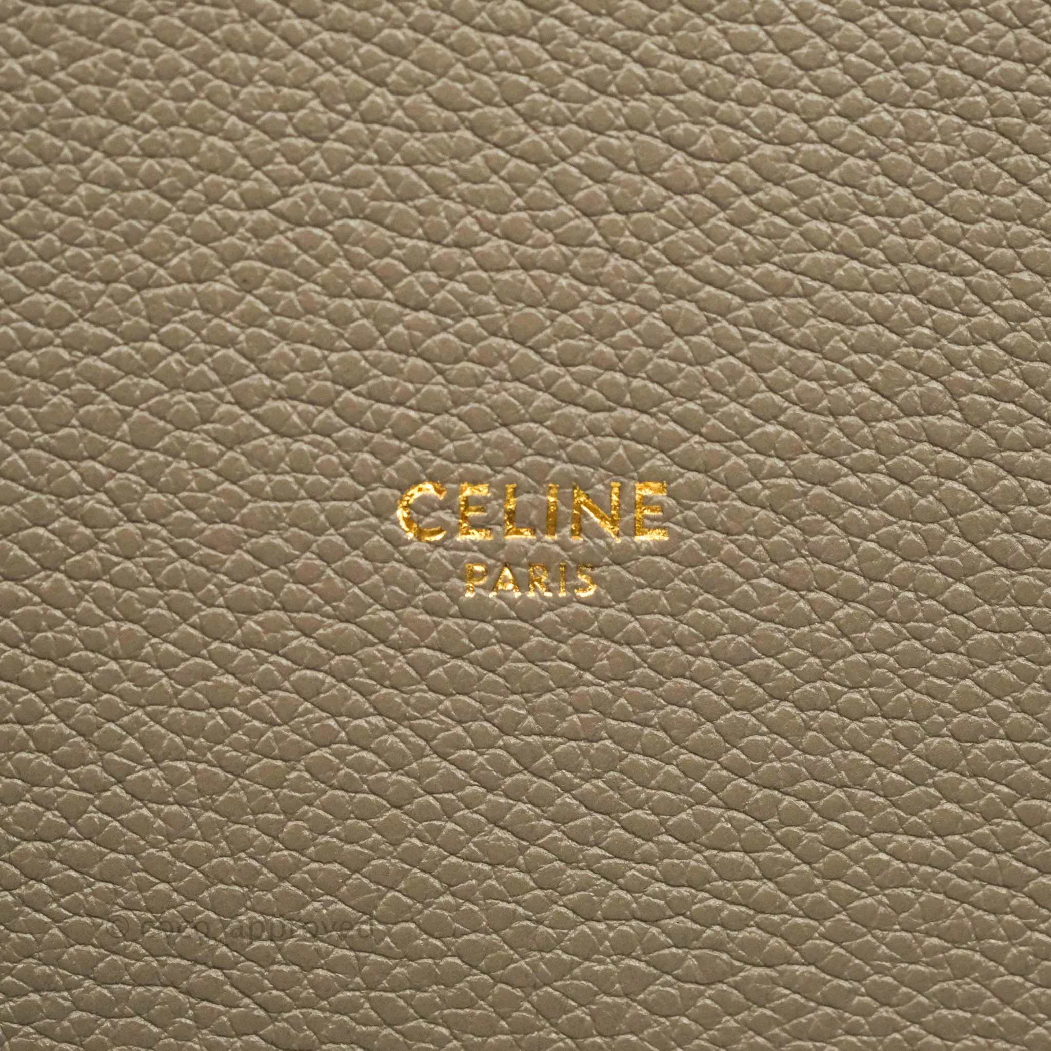 Celine Bucket 16 Bag in Supple Grained Calfskin Pebble Gold Hardware