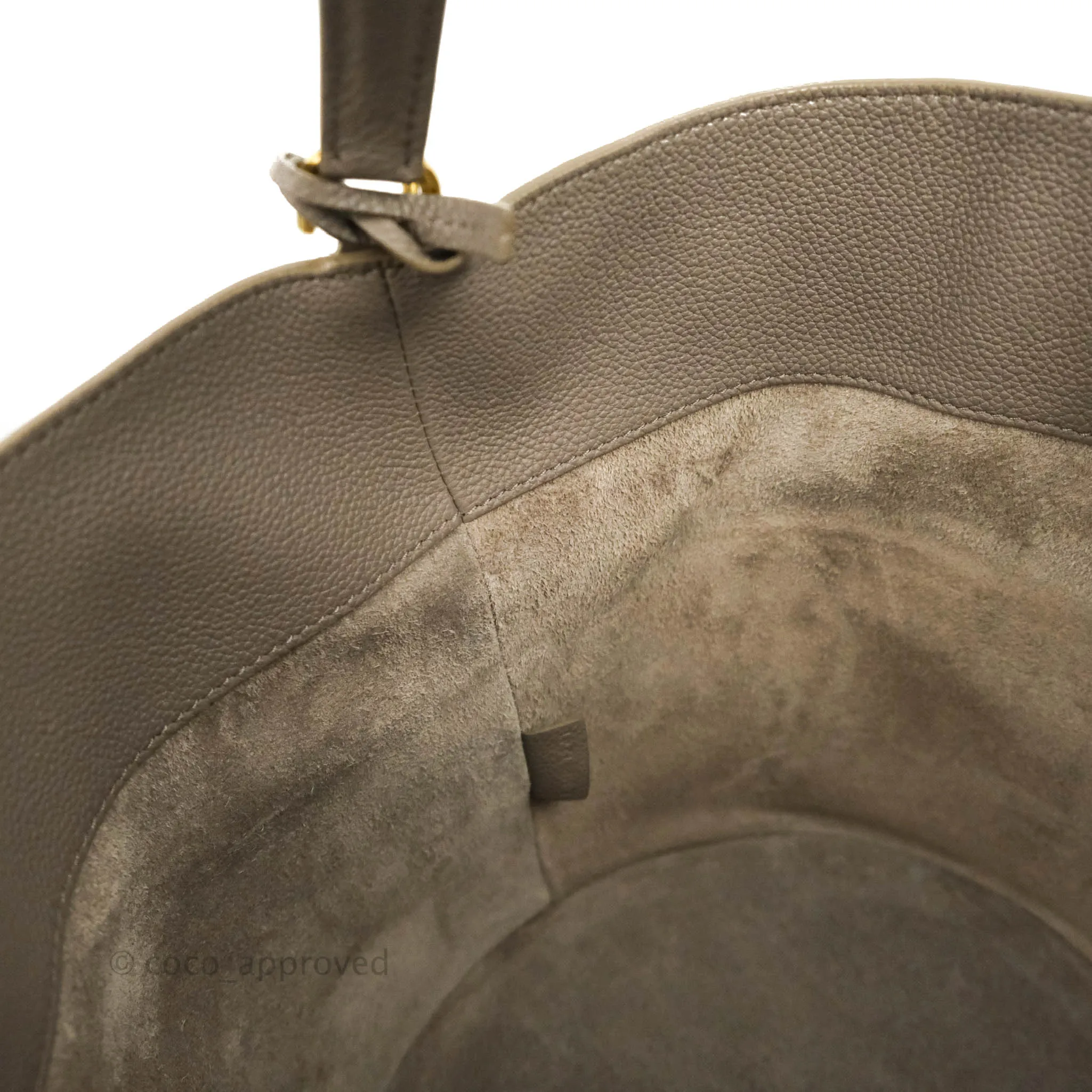 Celine Bucket 16 Bag in Supple Grained Calfskin Pebble Gold Hardware
