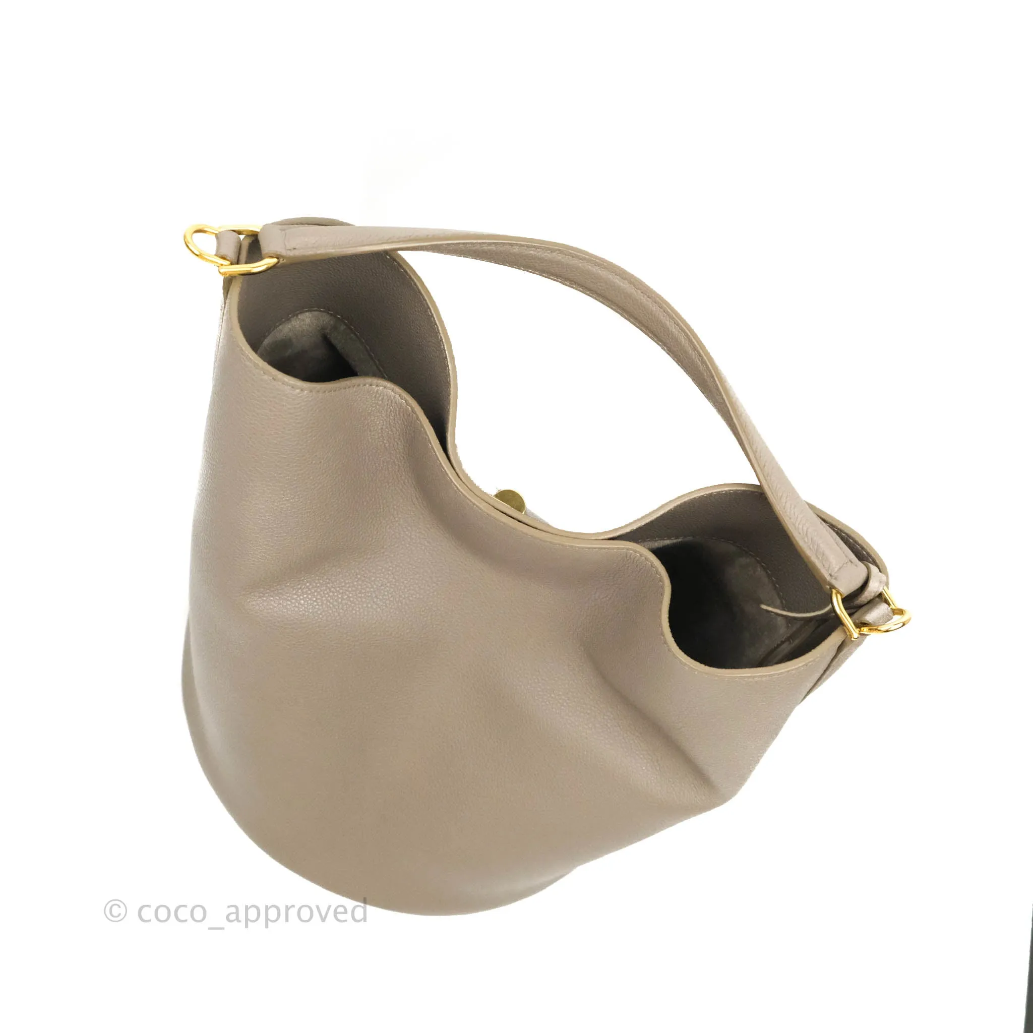 Celine Bucket 16 Bag in Supple Grained Calfskin Pebble Gold Hardware