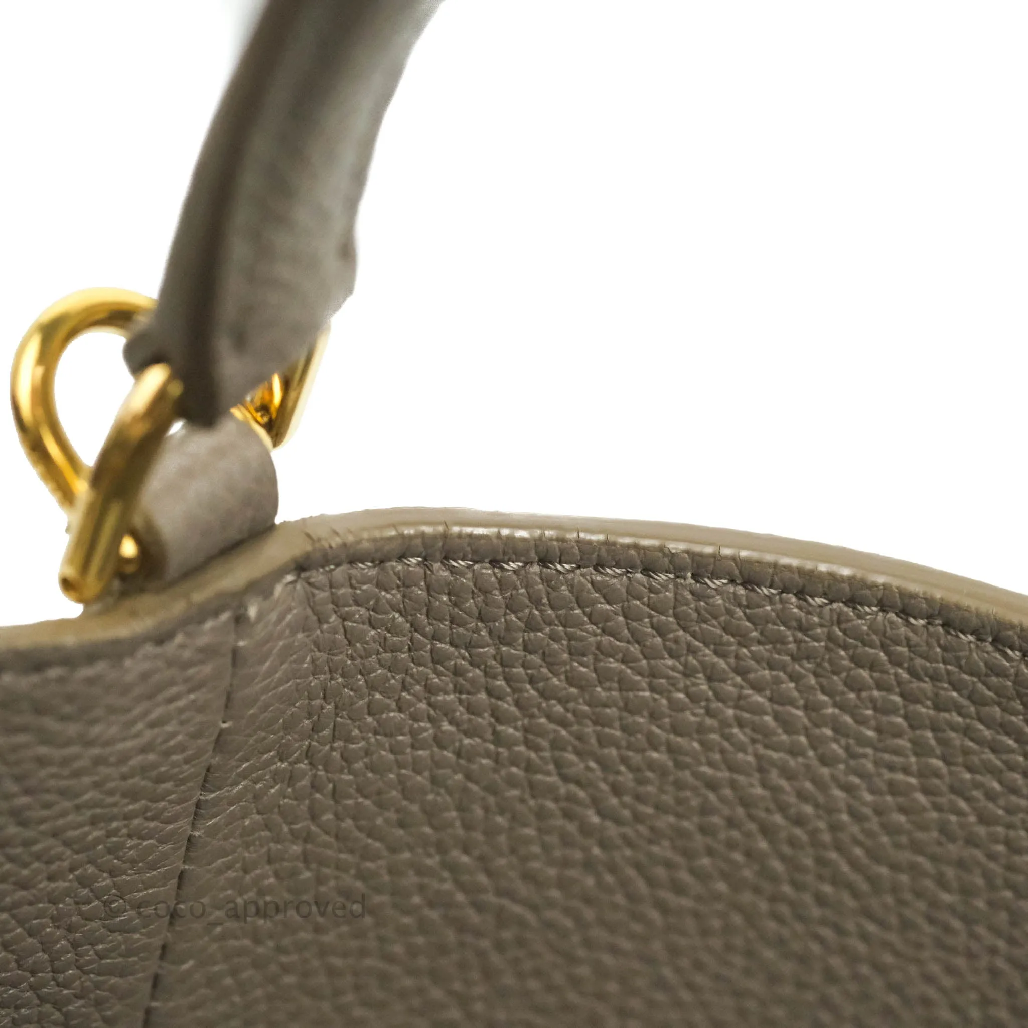Celine Bucket 16 Bag in Supple Grained Calfskin Pebble Gold Hardware