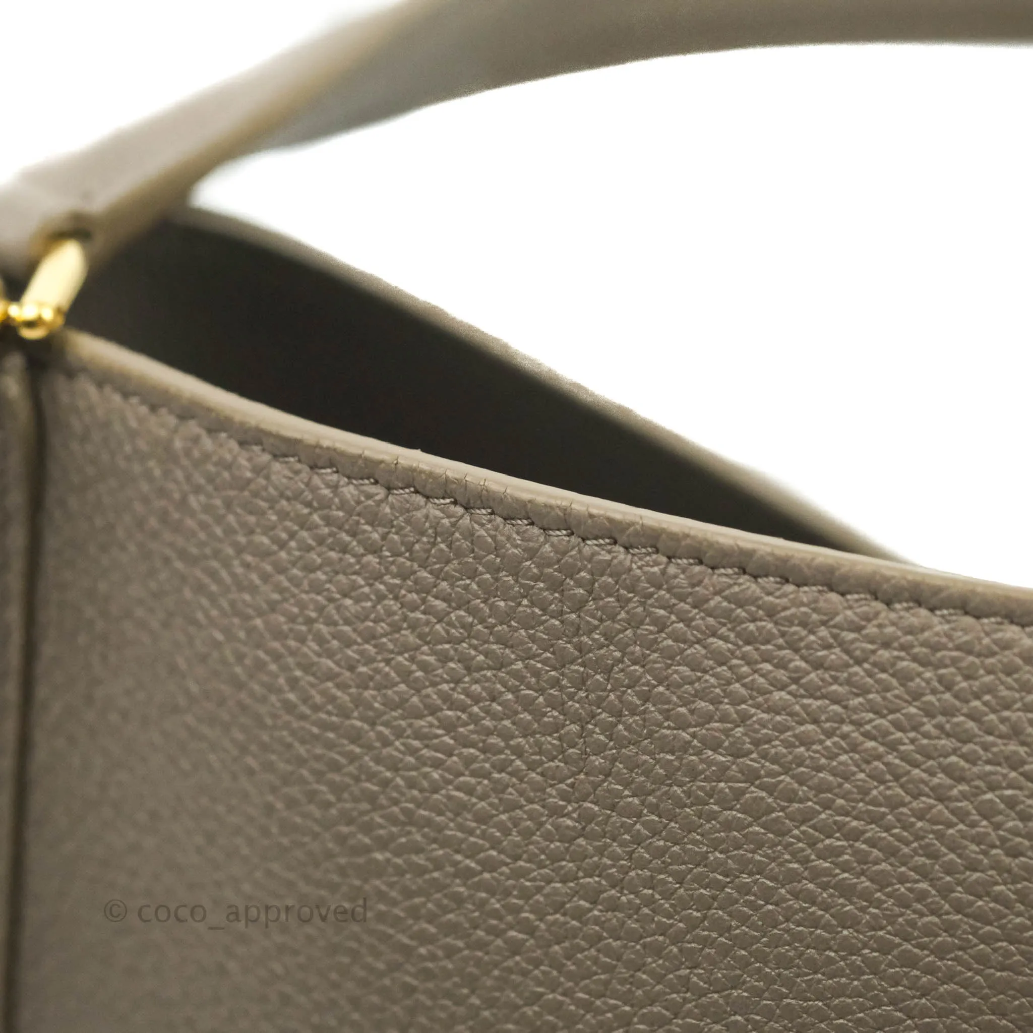 Celine Bucket 16 Bag in Supple Grained Calfskin Pebble Gold Hardware