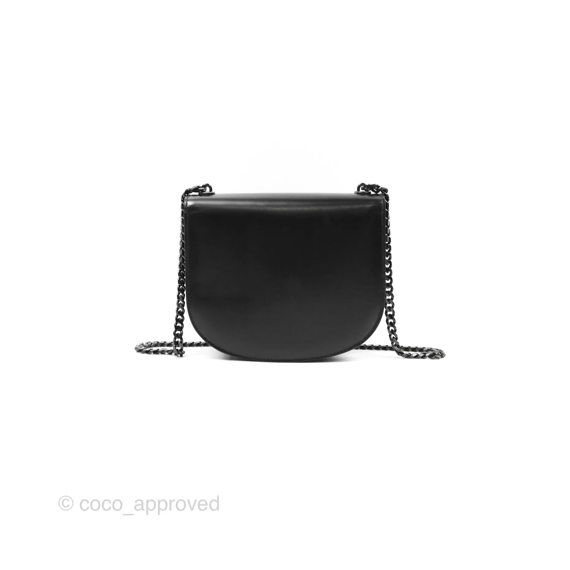 Celine Chain Besace Clea Shiny Calfskin So Black