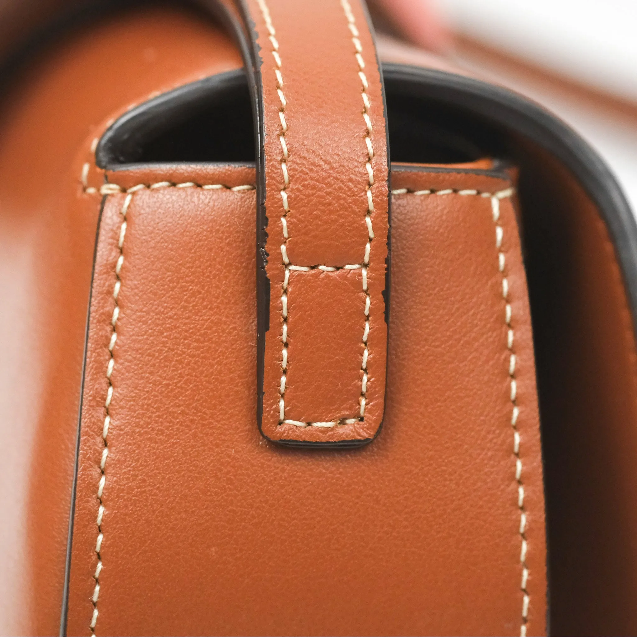 Celine Clutch on Strap Tabou Tan Calfskin