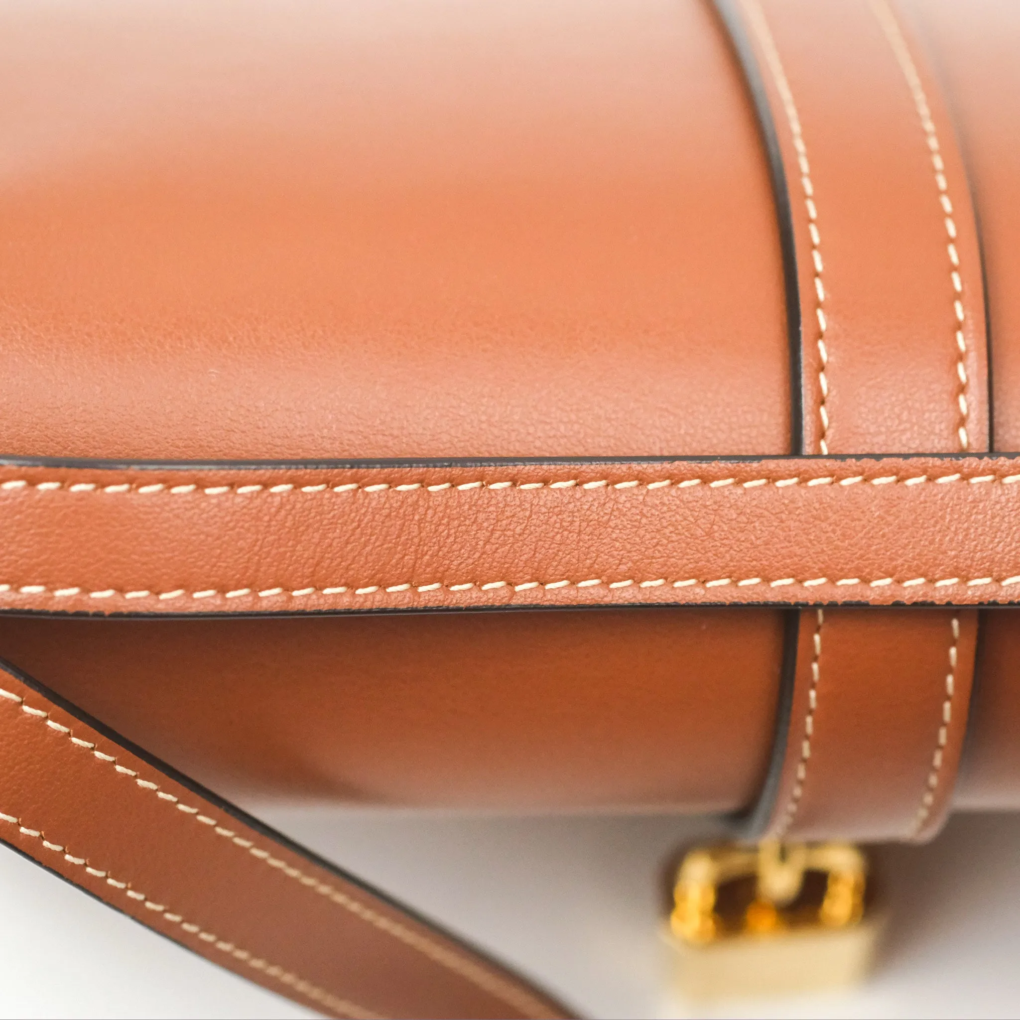 Celine Clutch on Strap Tabou Tan Calfskin