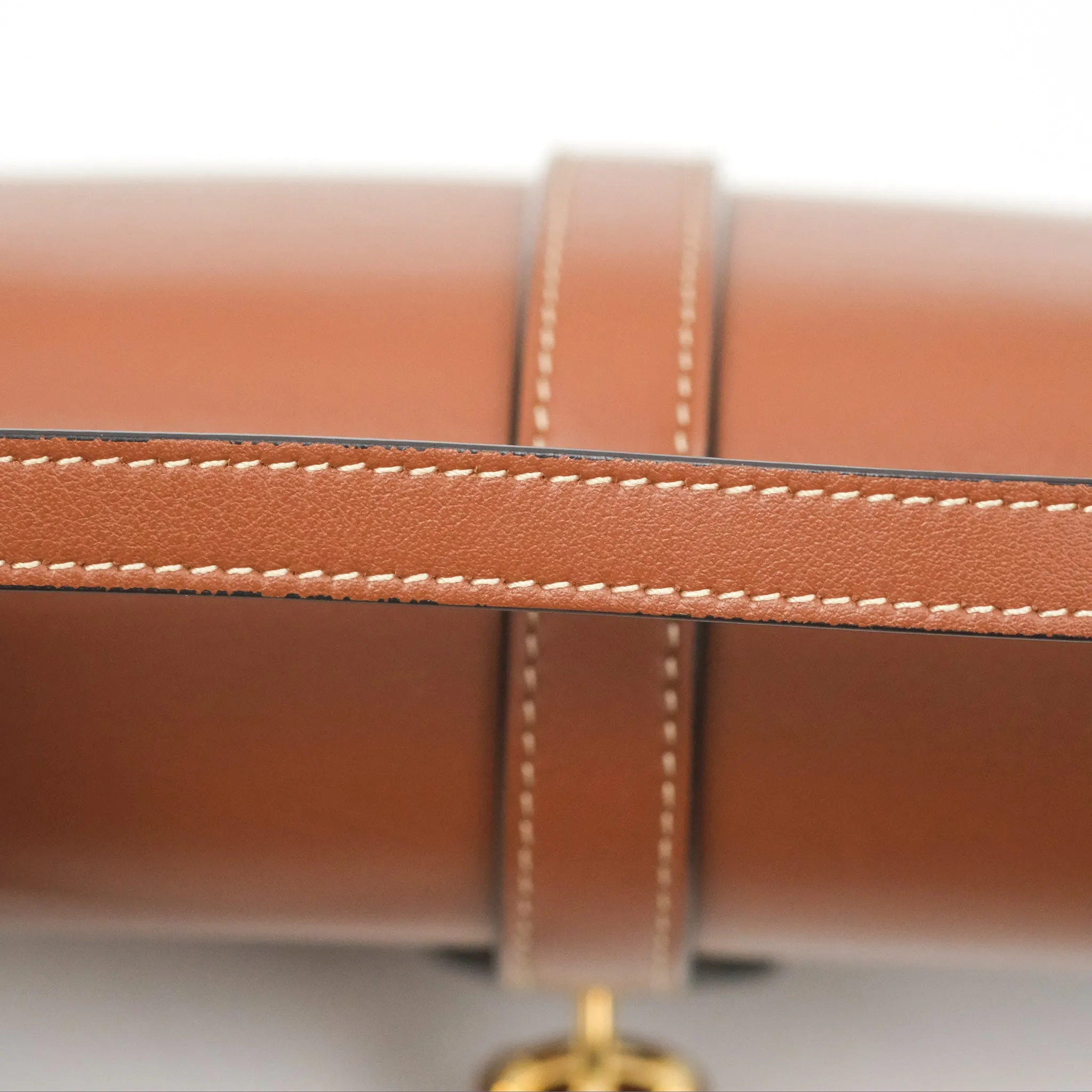 Celine Clutch on Strap Tabou Tan Calfskin