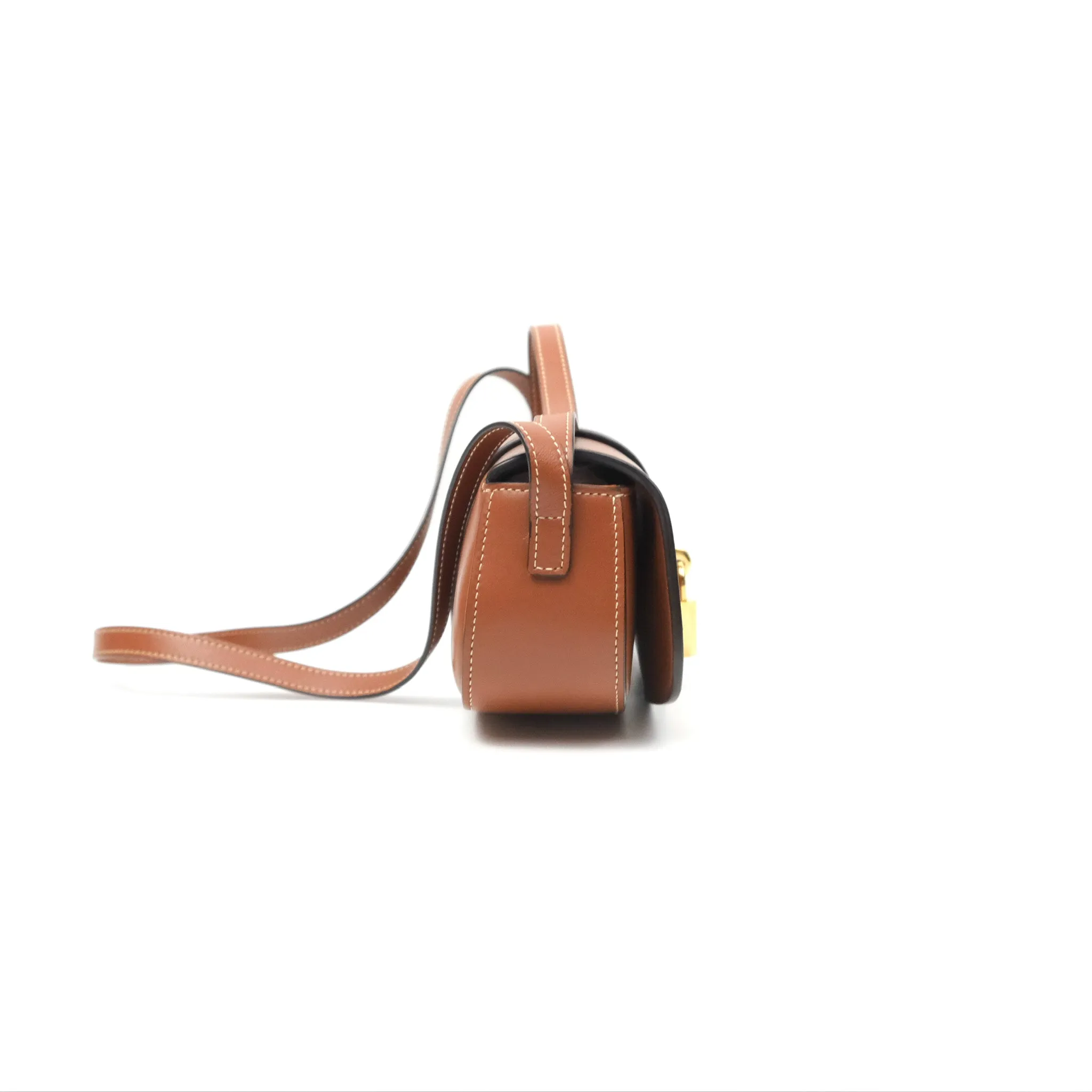 Celine Clutch on Strap Tabou Tan Calfskin